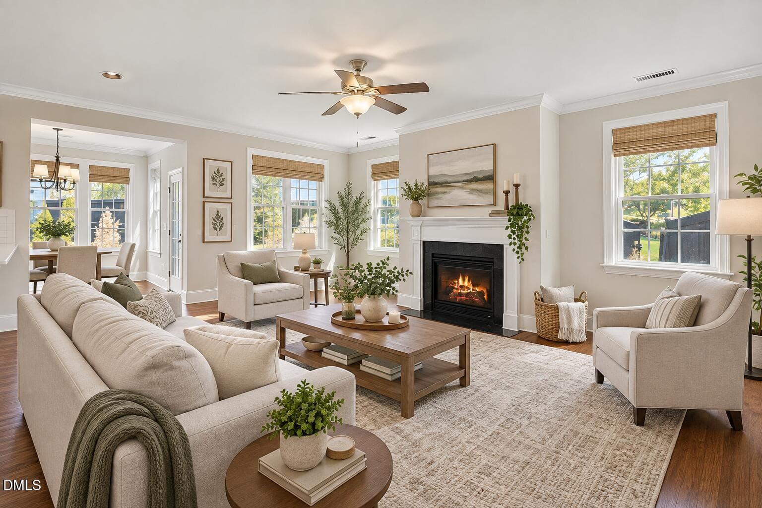 Living Room (Virtually Staged) - 2928 Thurman Dairy Lp, Wake Forest, NC 27587