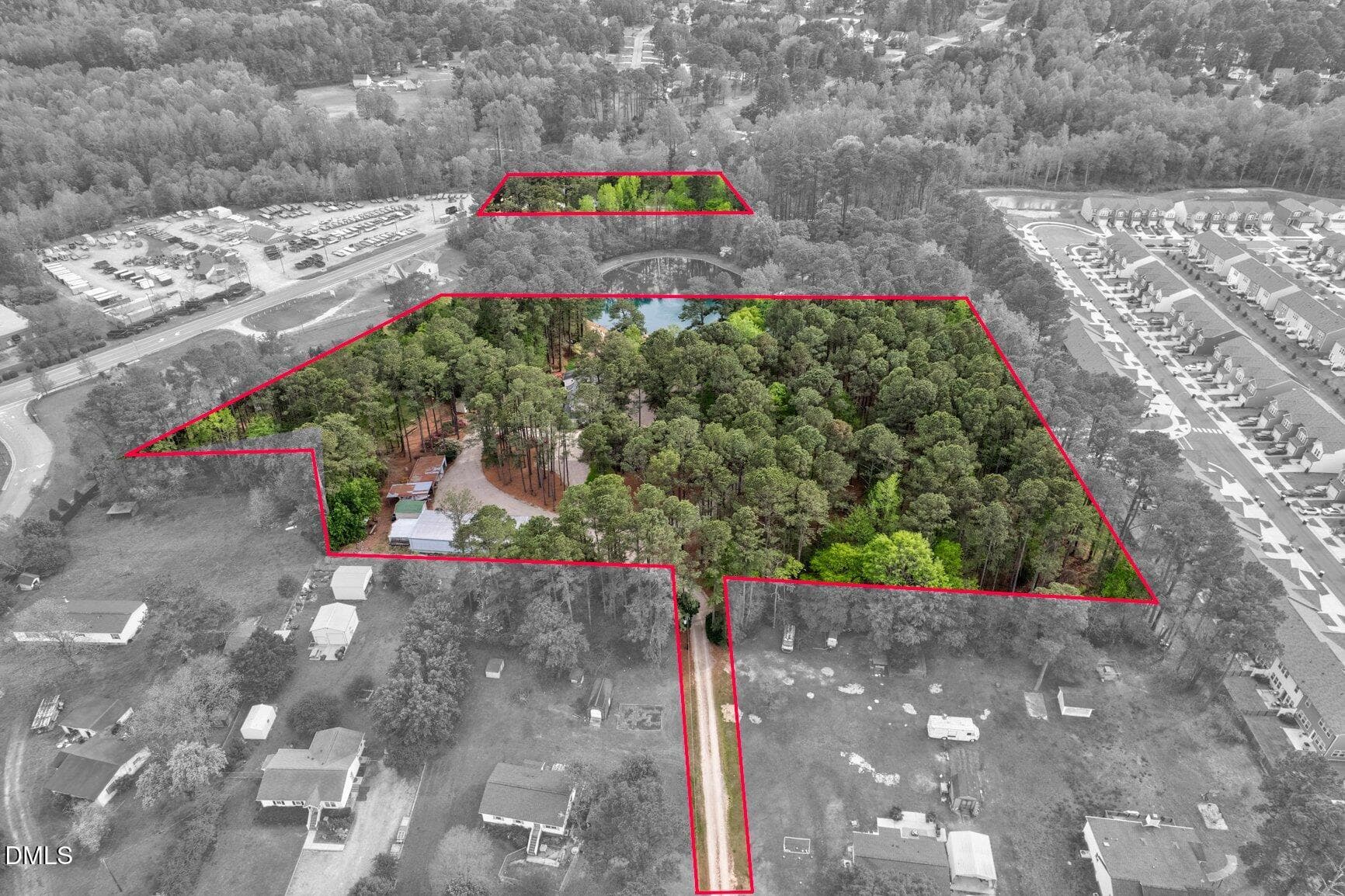 Lot lines - 4841 Wendell Boulevard, Wendell, NC 27591, Wendell