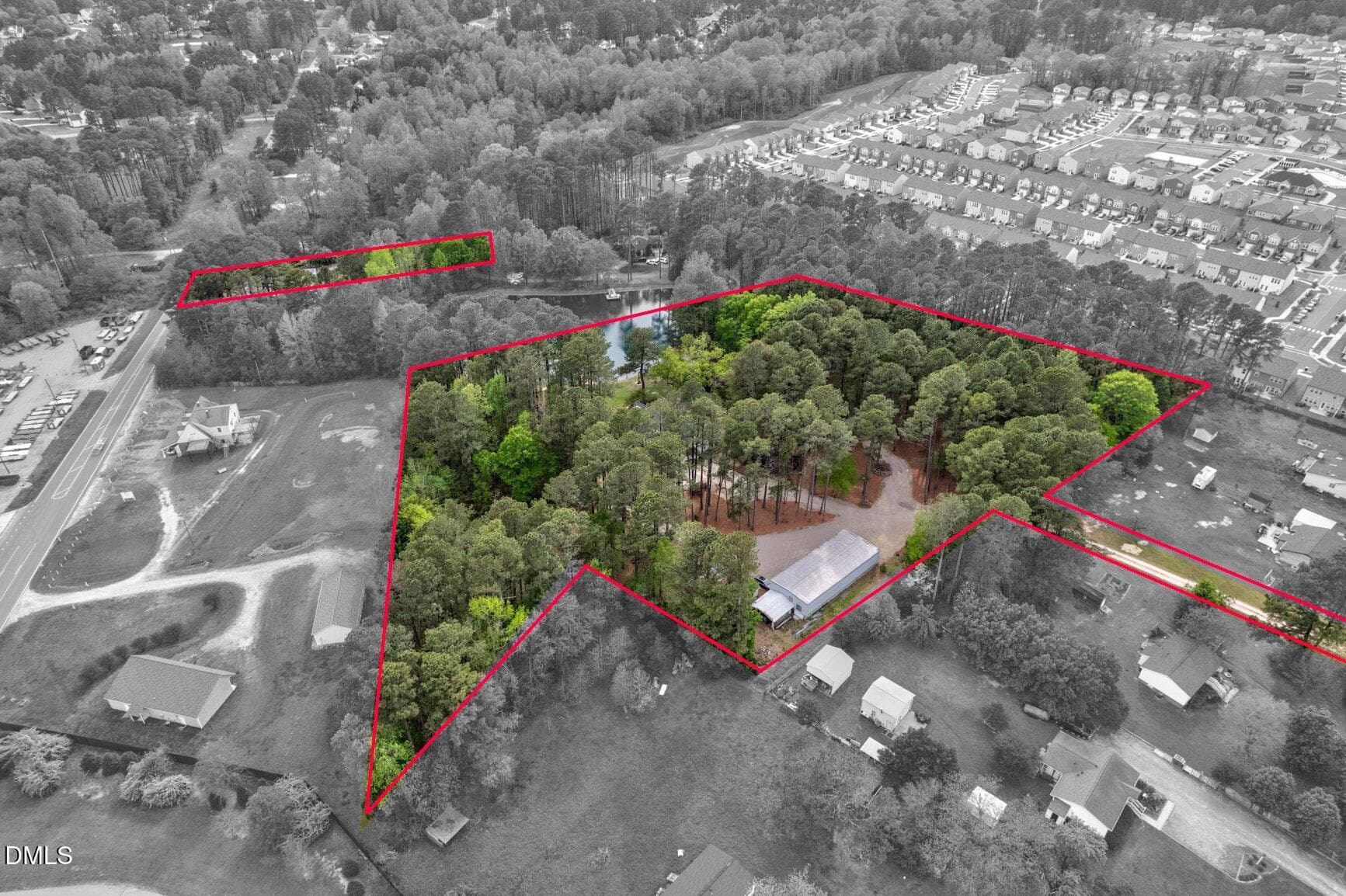 Lot lines - 4841 Wendell Boulevard, Wendell, NC 27591, Wendell