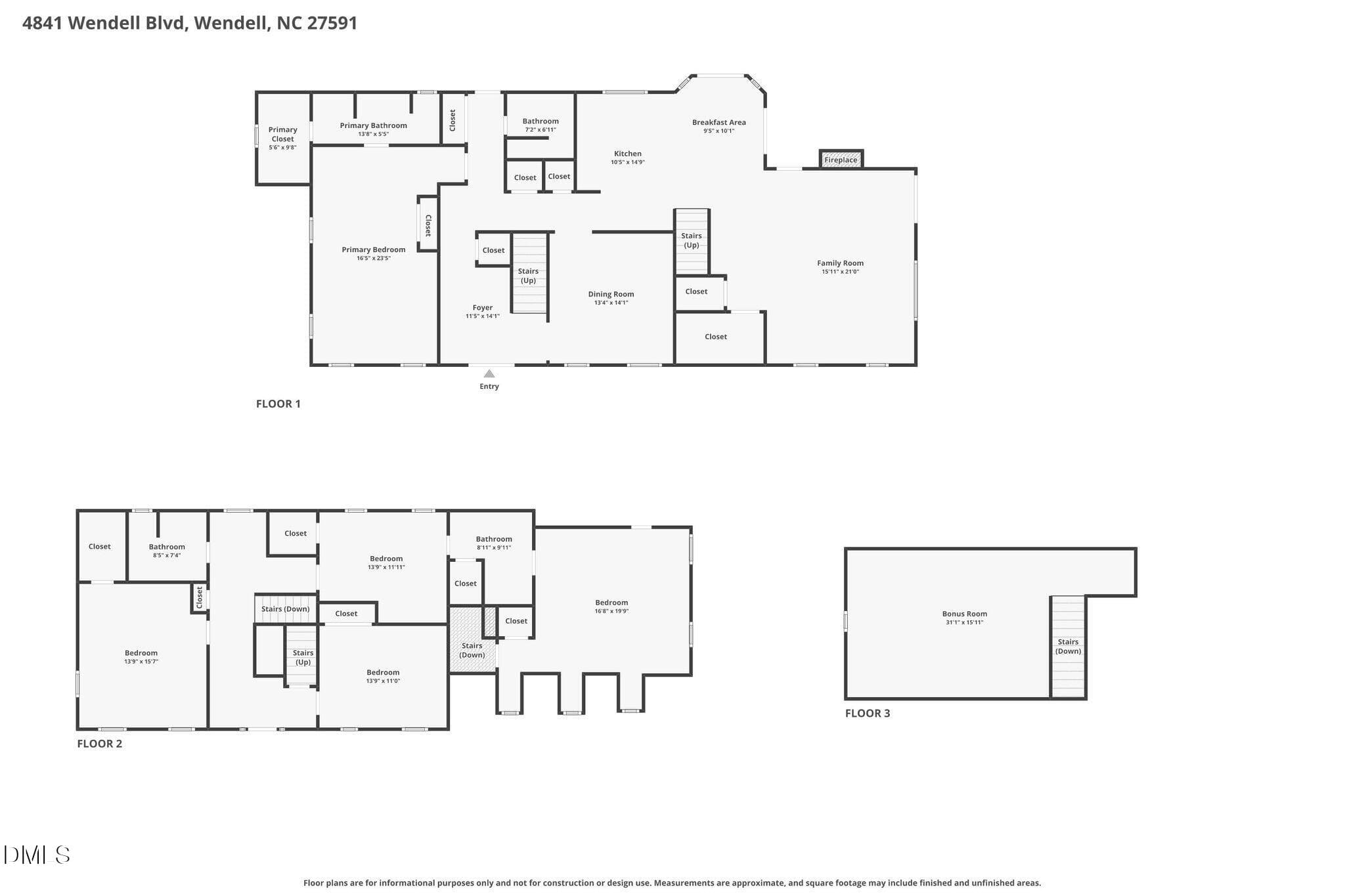 Floorplan - 4841 Wendell Boulevard, Wendell, NC 27591, Wendell