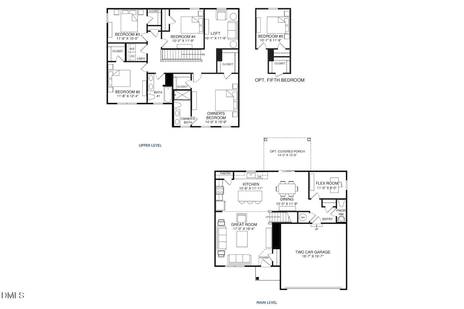 01b Elder Floorplan - 208 Brook Sward Drive, Wendell, NC 27591, Wendell