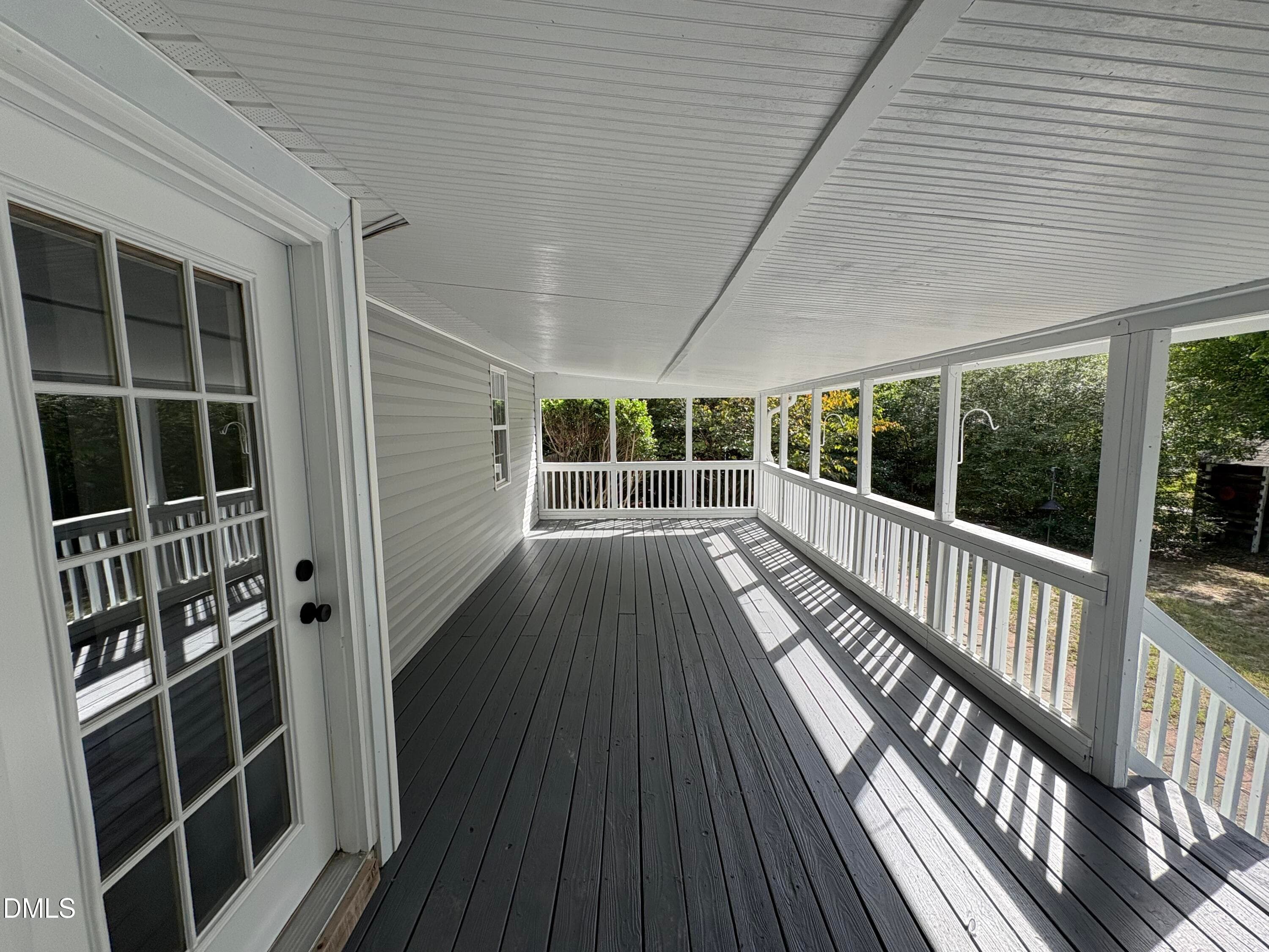 Rear covered porch - 170 Scotts Creek Run, Angier, NC 27501, Angier