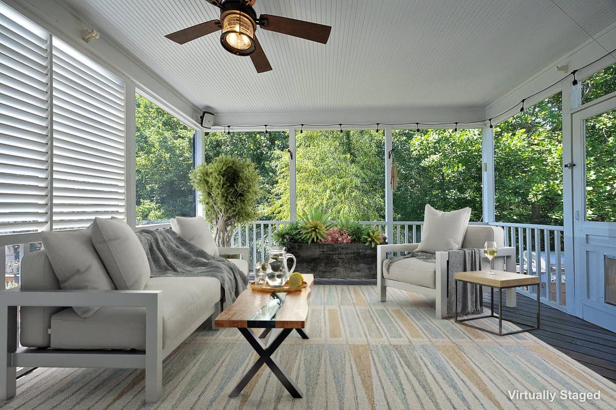 29ScreenedPorchStagedWithLabel.jpg - 440 Edgepine Drive, Holly Springs, NC 27540