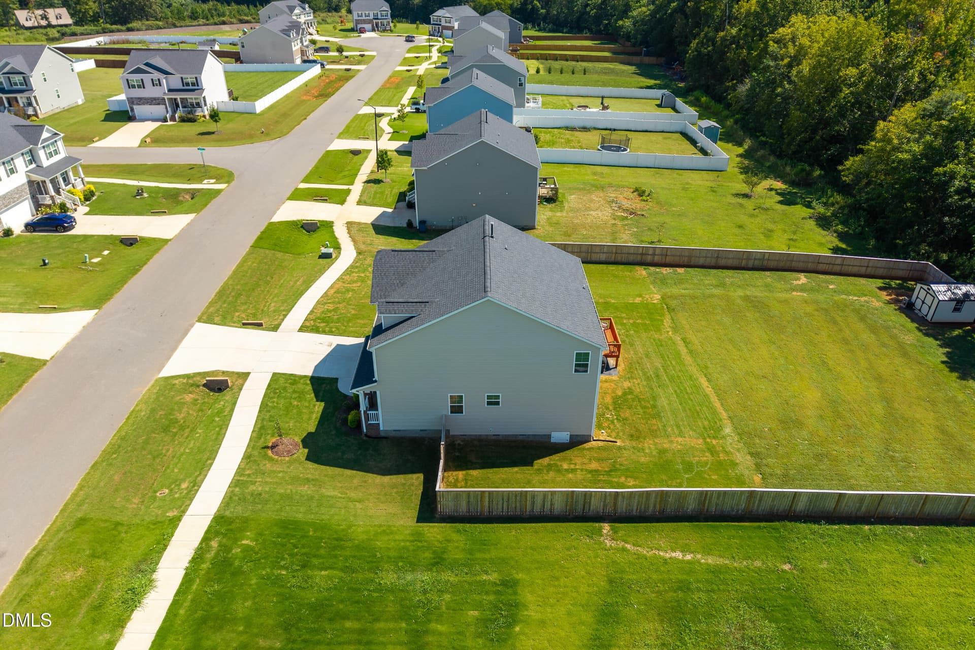 39 -2023 rosebank way, drone, exterior - 2023 Rosebank Way, Mebane, NC 27302