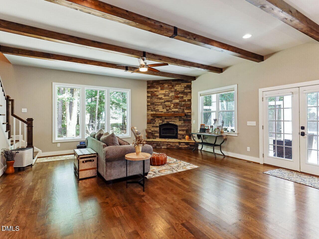 016-1280x960-family-room-with-fireplace - 209 Porcino Lane, Holly Springs, NC 27540, Holly Springs