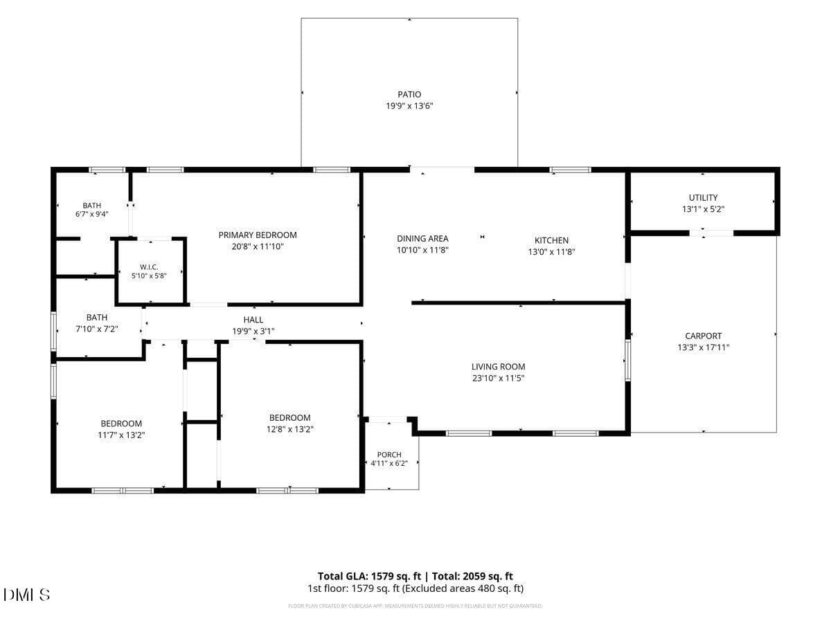 Floorplan - 716 Shortridge Road, Fayetteville, NC 28303, Fayetteville