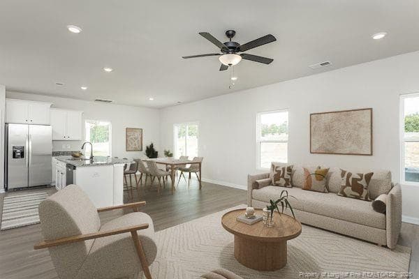 Digitally Staged - 28 Rider Street, Broadway, NC 27505
