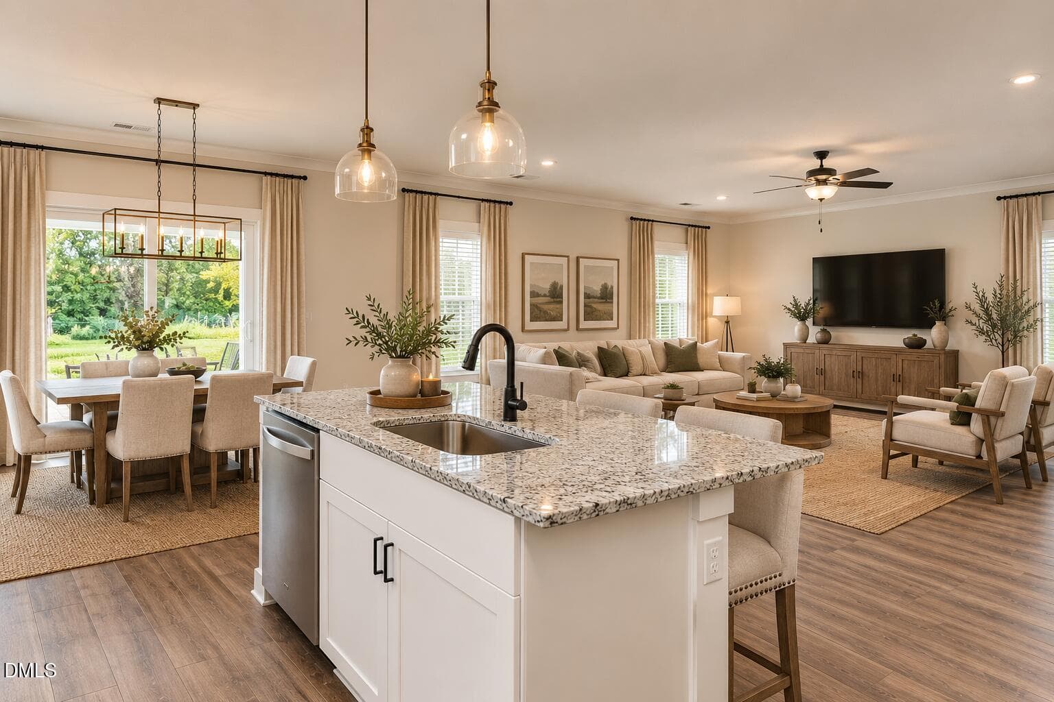 Palmer living room view - 219 Custer Drive, Mebane, NC 27302, Mebane