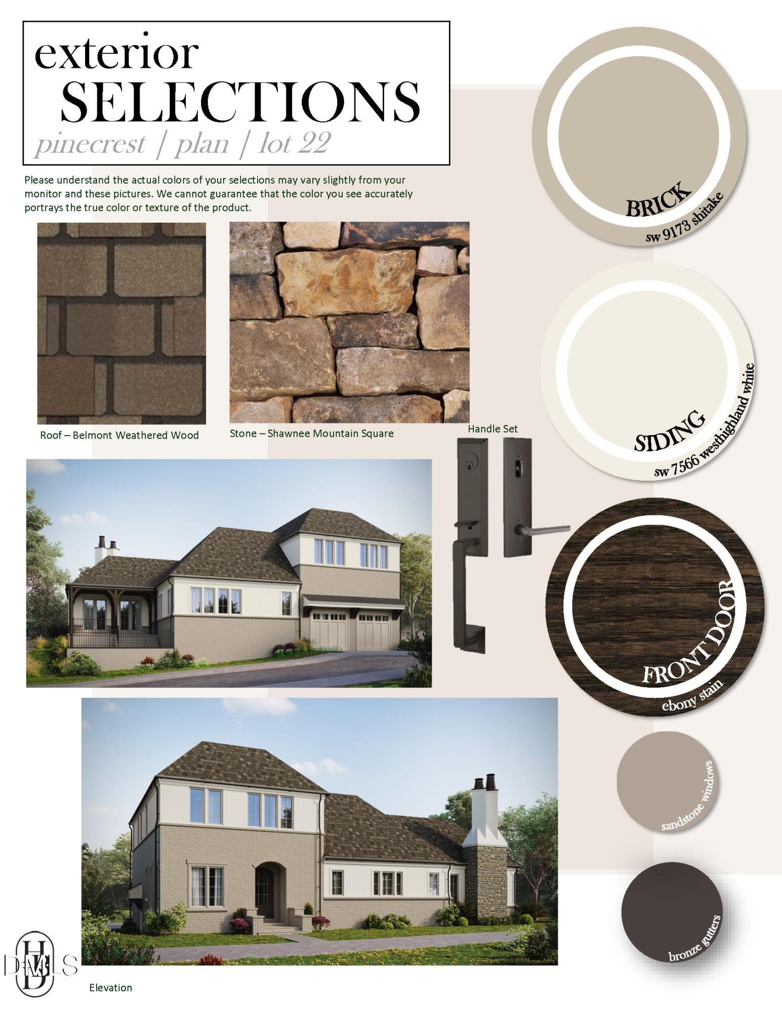 58-0022 Exterior Design Board 5.6.26 - 1300 Eldon Circle, Durham, NC 27707