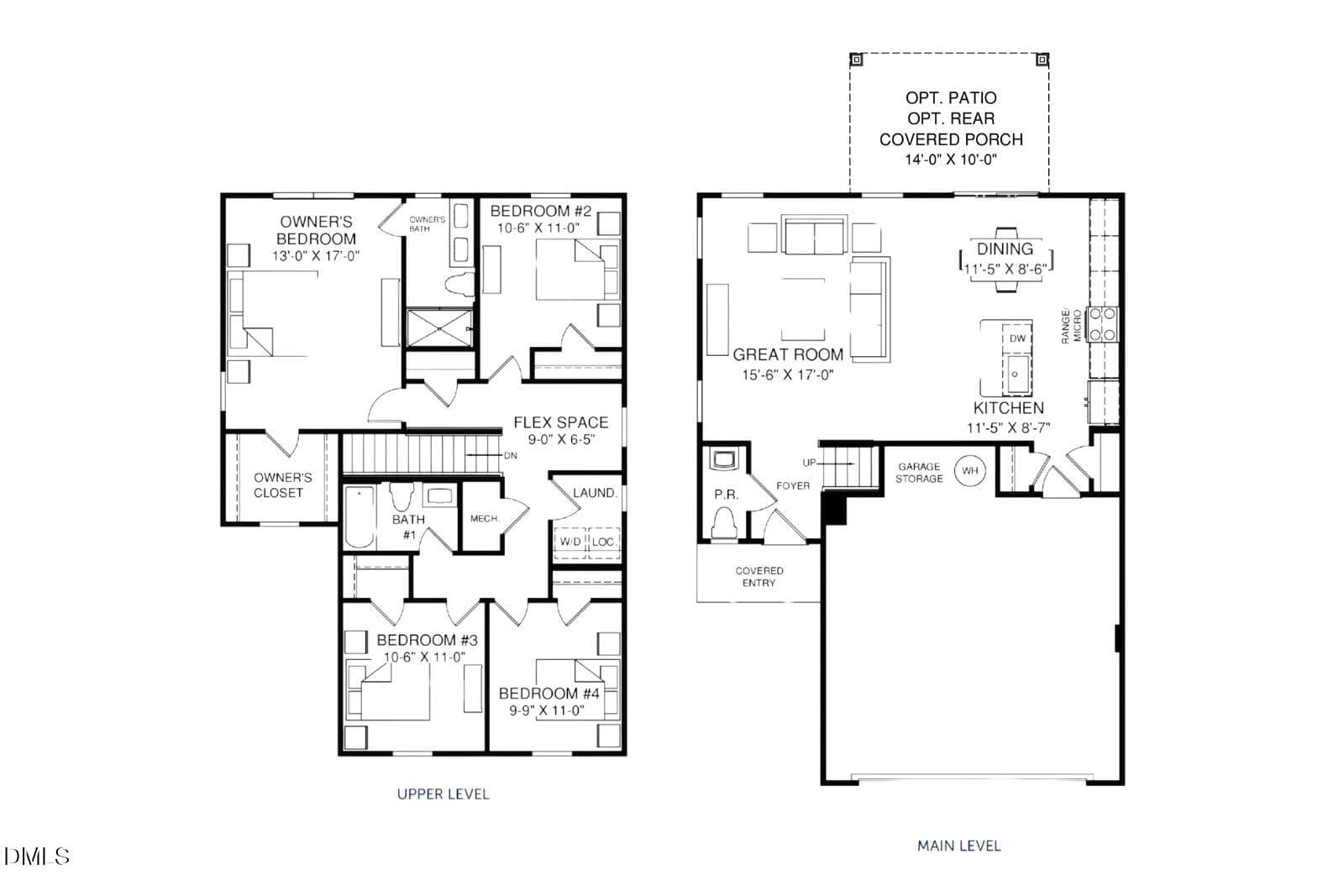2 Sequoia floorplan - 2115 Snowdancer Road, Durham, NC 27704, Durham