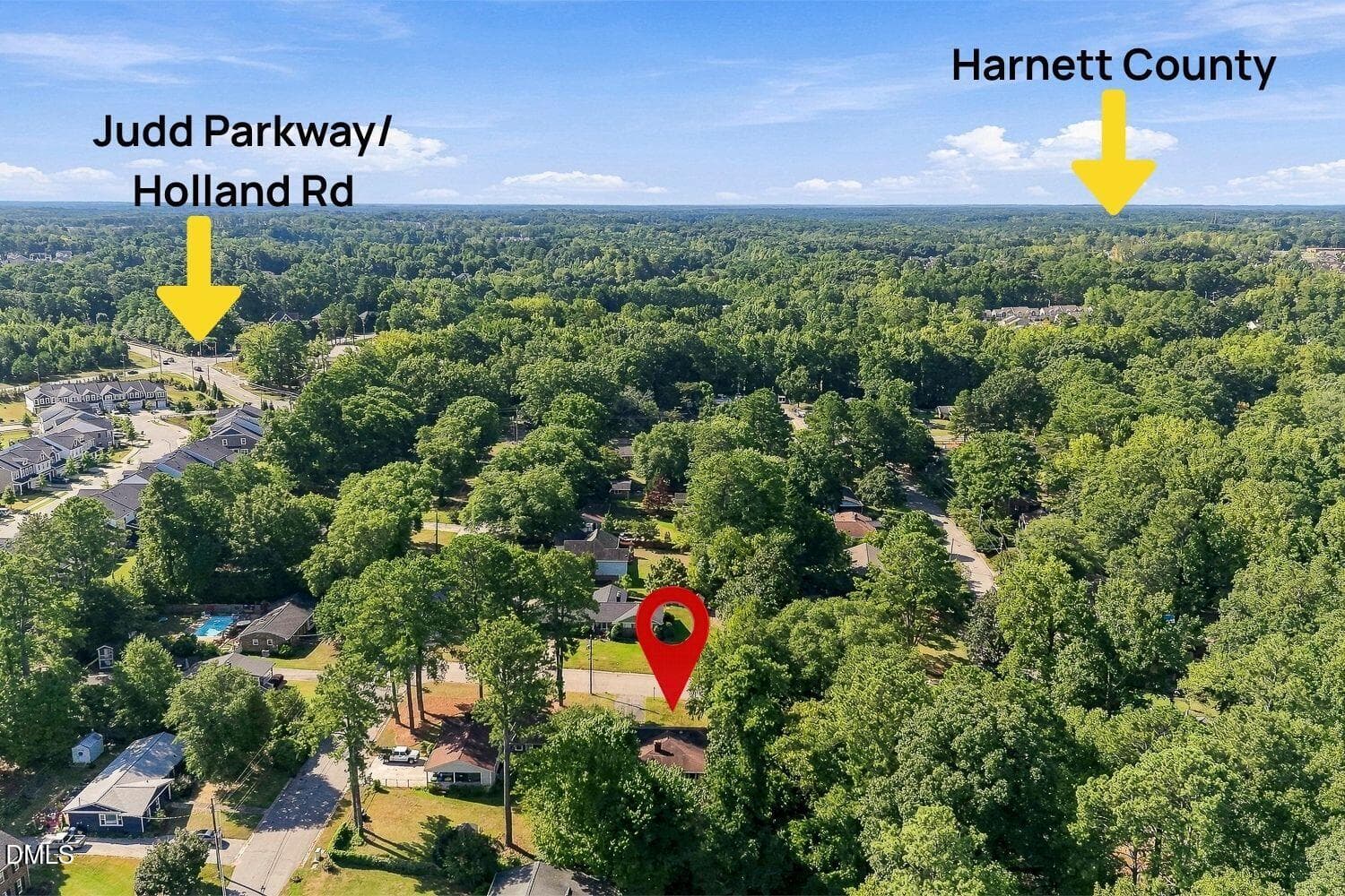 Aerial 2 - 123 Powell Drive, Fuquay Varina, NC 27526