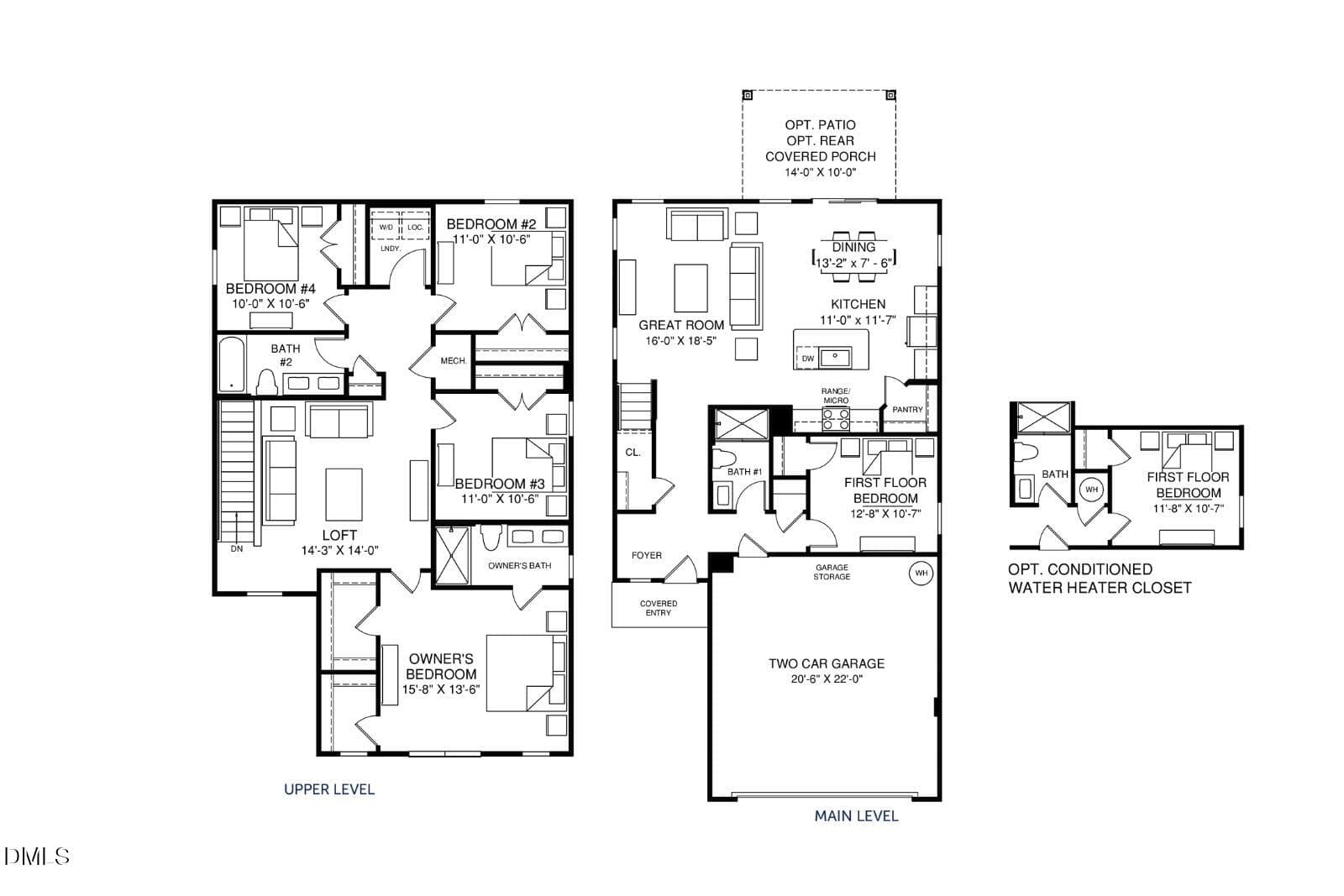 2 Woodford Floorplan - 2114 Snowdancer Road, Durham, NC 27704, Durham