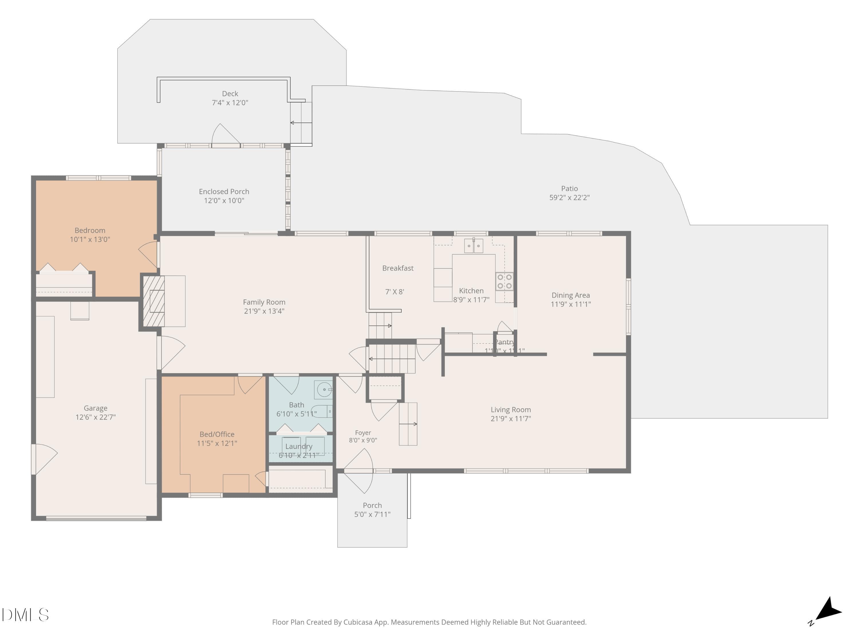 4904 Brookhurst floor plan-1st floor - 4904 Brookhurst Place, Raleigh, NC 27609, Raleigh