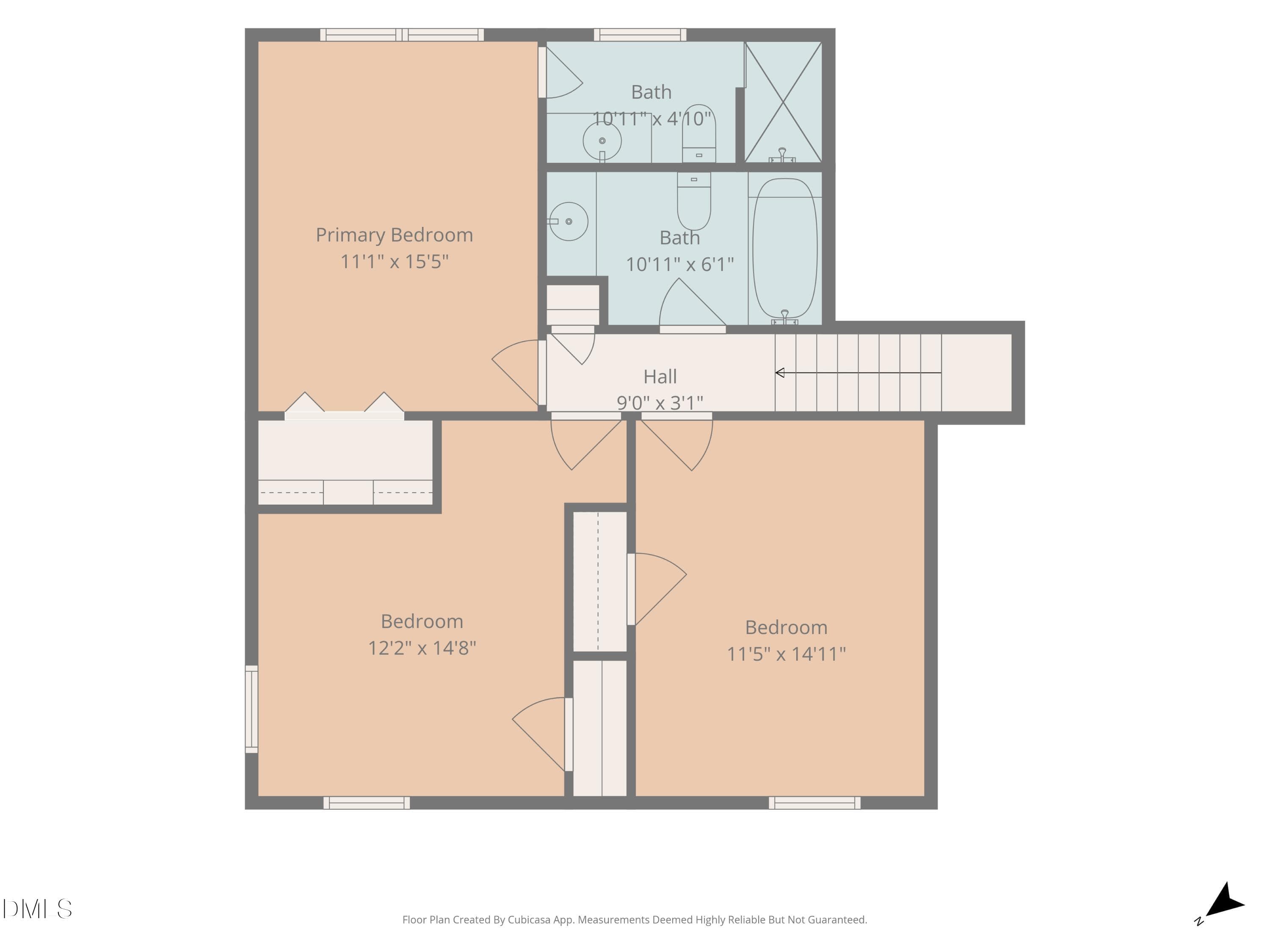4904 Brookhurst floor plan-2nd floor - 4904 Brookhurst Place, Raleigh, NC 27609, Raleigh