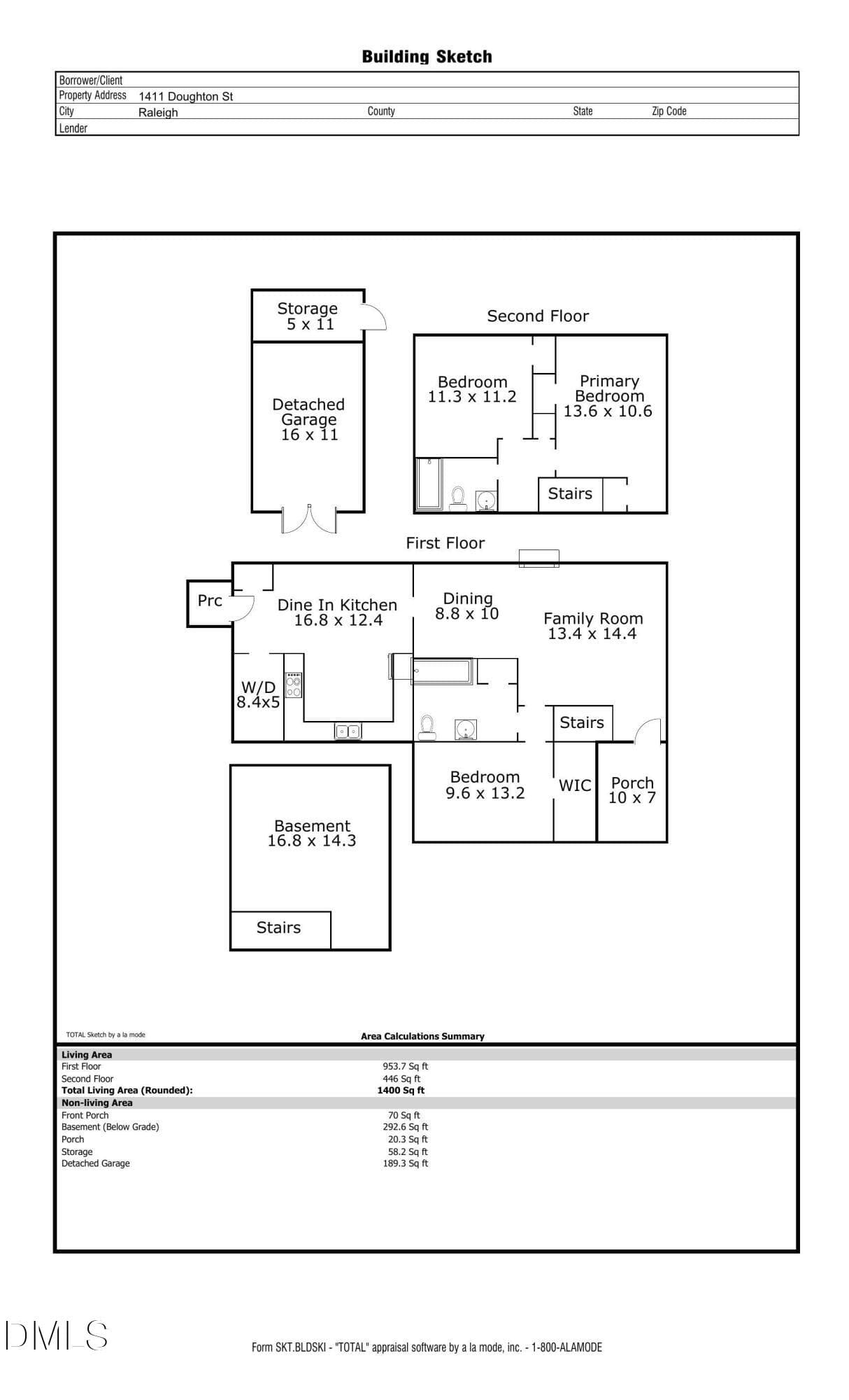 Measurements-Floorplan-1(1) - 1411 Doughton Street, Raleigh, NC 27608, Raleigh