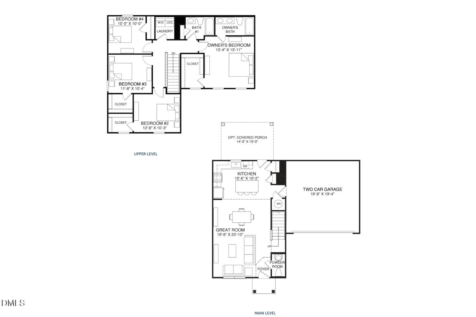 02 Birch Floorplan - 211 Brook Bawn Drive, Wendell, NC 27591, Wendell