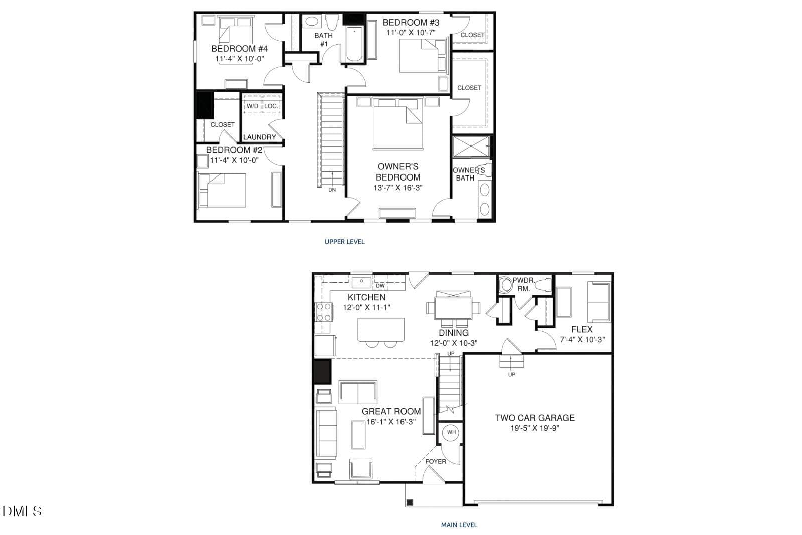01b Cedar Floorplan - 43 Gianna Drive, Lillington, NC 27546