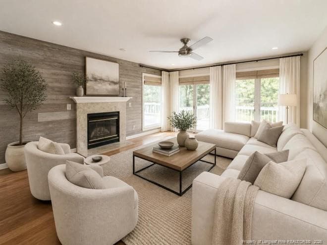 AI generated Staged Living room - 1455 Carolina Drive, Sanford, NC 27332