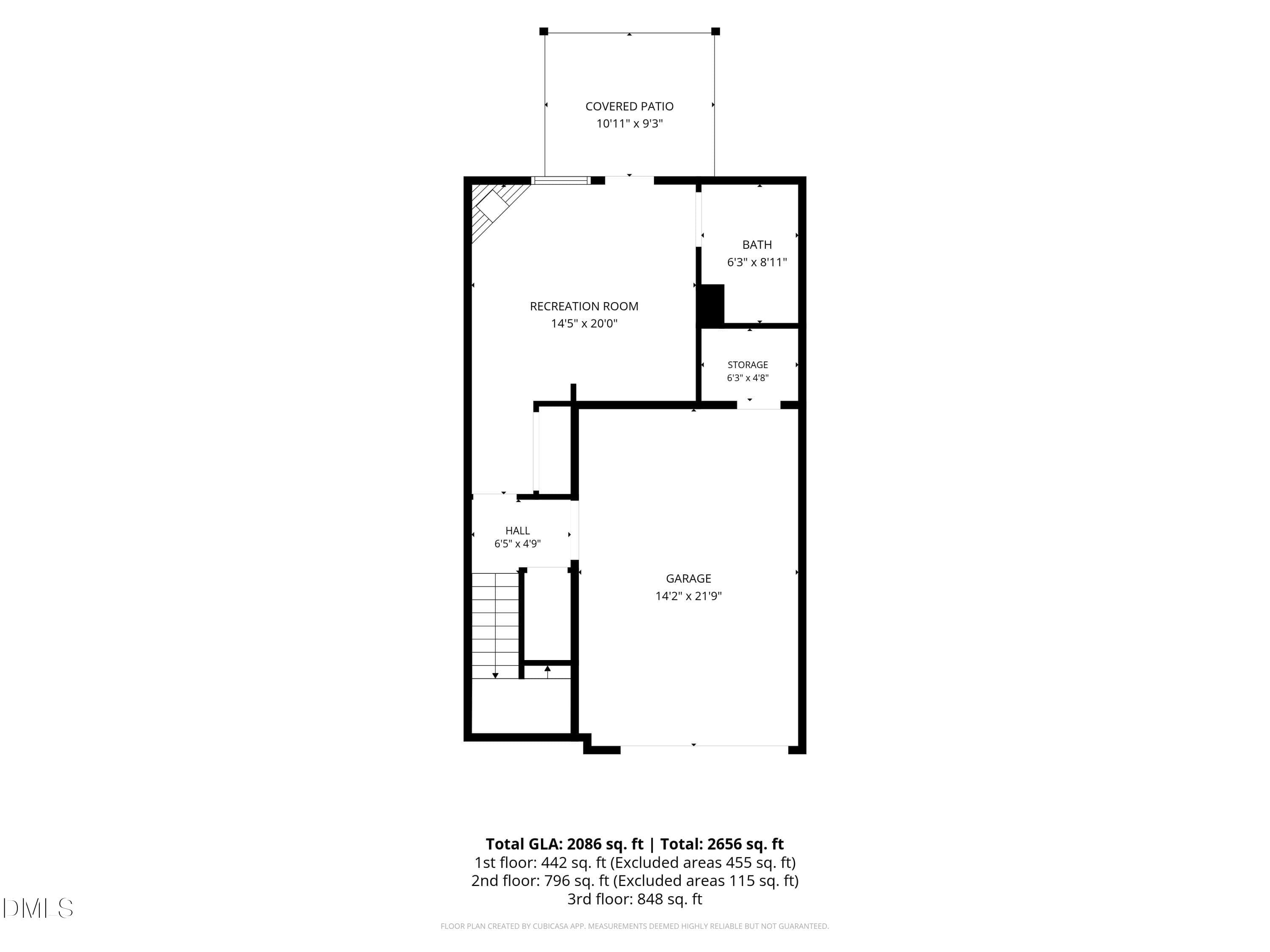1-Floorplan_1 - 203 Ashton Hall Lane, Raleigh, NC 27609, Raleigh