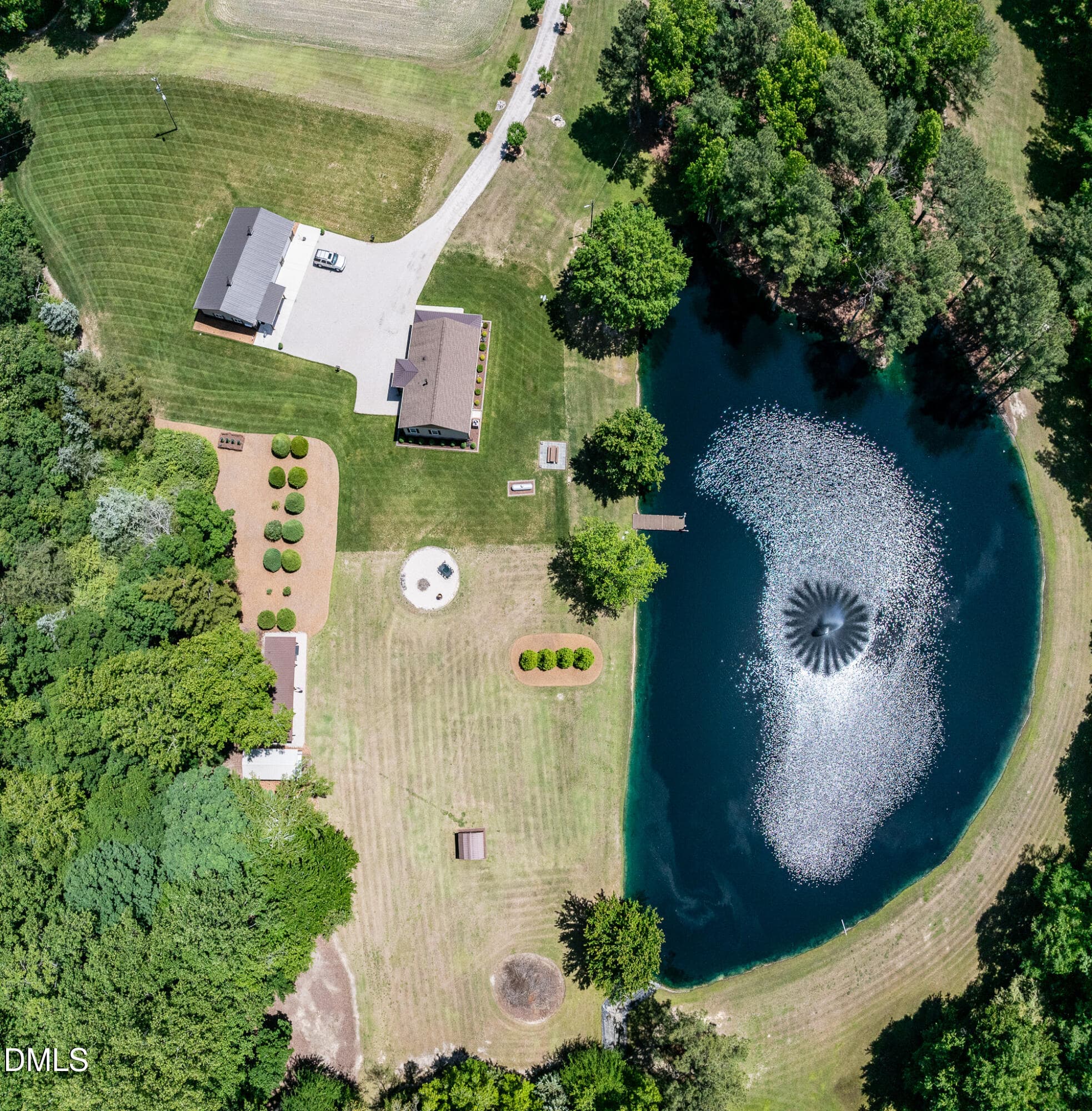 394-Pond-Overhead - 394 King Road, Castalia, NC 27816