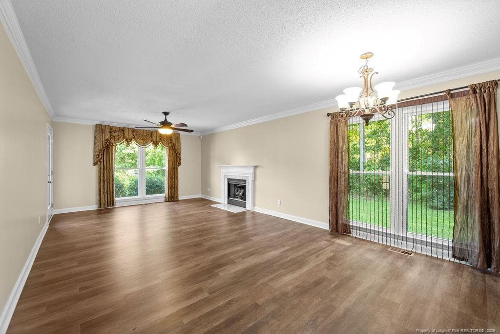 Living room with nice views outside - 300 Ayrshire Court, Fayetteville, NC 28311, Fayetteville