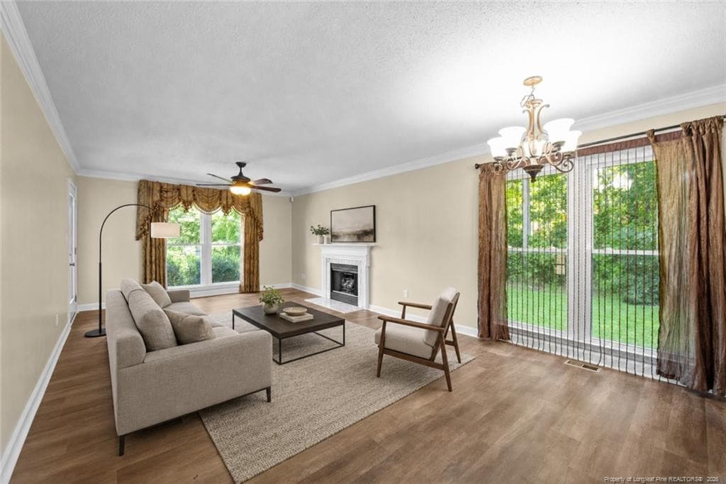 Staged Living Room - 300 Ayrshire Court, Fayetteville, NC 28311, Fayetteville