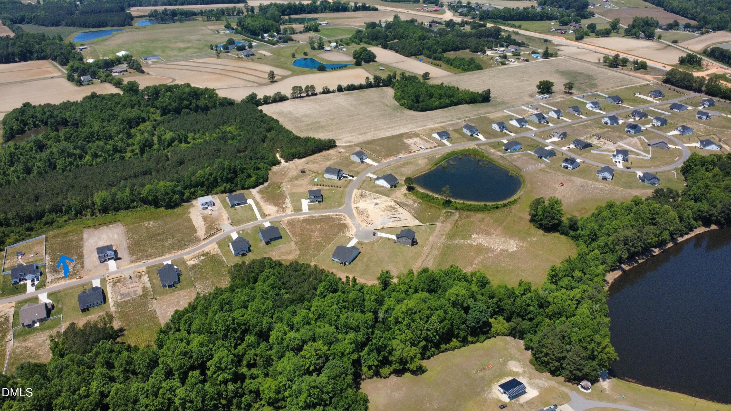 RVF 43 lot drone photo - 156 Mendenhall Drive, Angier, NC 27501, Angier