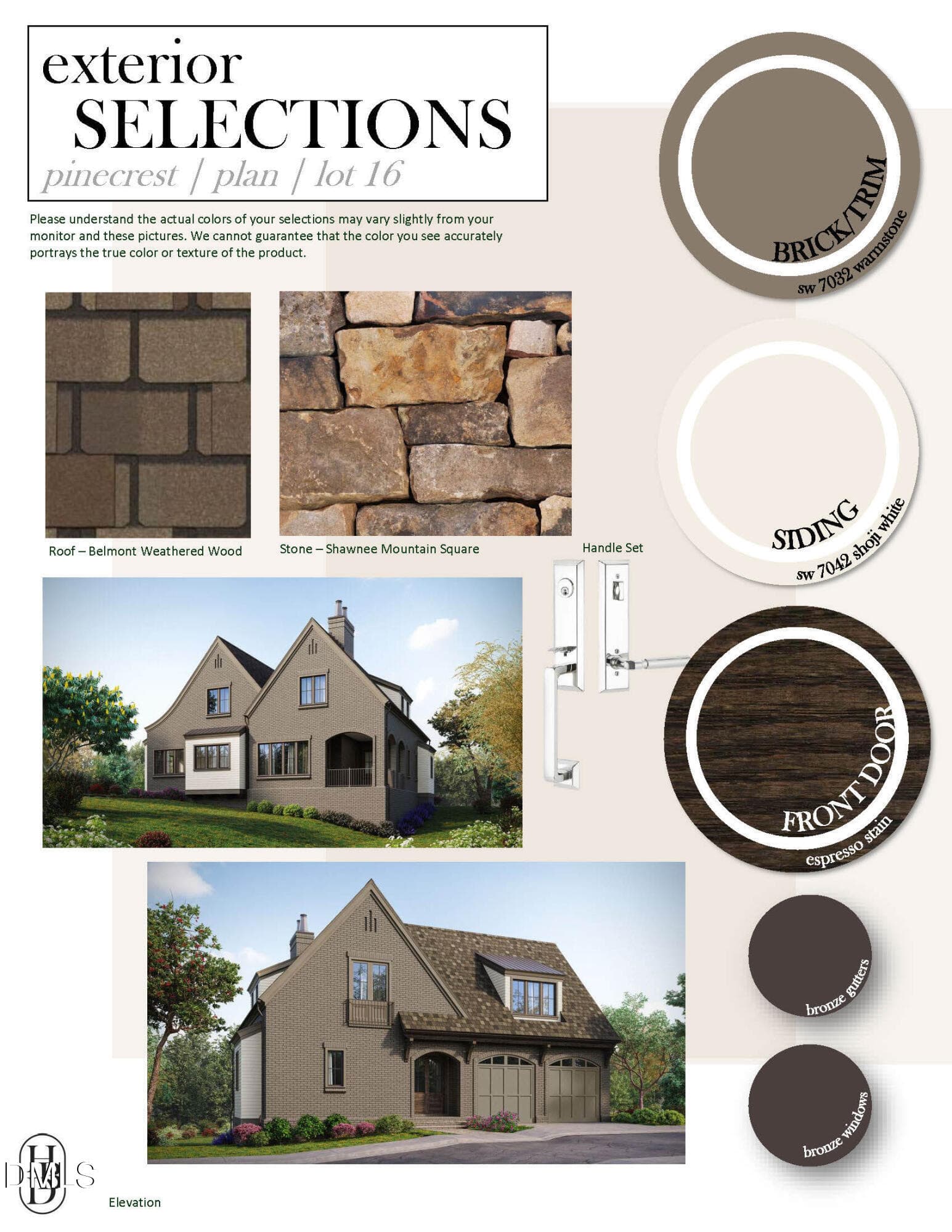 58-0016 Exterior Design Board 5.7.26 - 1336 Eldon Circle, Durham, NC 27707