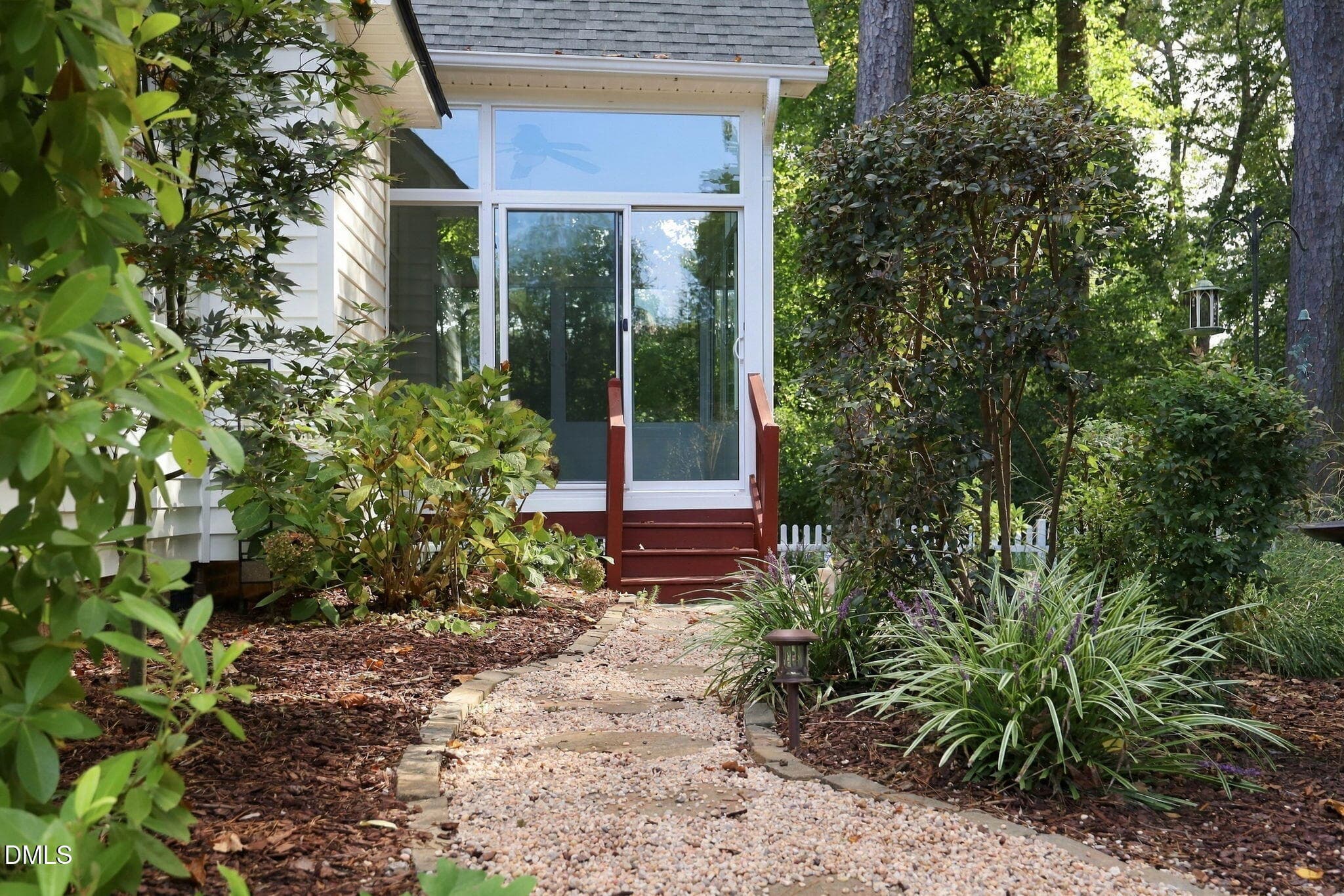 BACK VIEW OF 3 SEASON ROOM - 152 Skipping Rock Lane, Garner, NC 27529