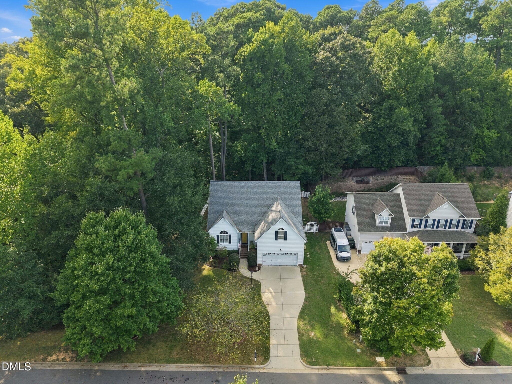 AERIAL VIEW LAST HOUSE ON LEFT - 152 Skipping Rock Lane, Garner, NC 27529