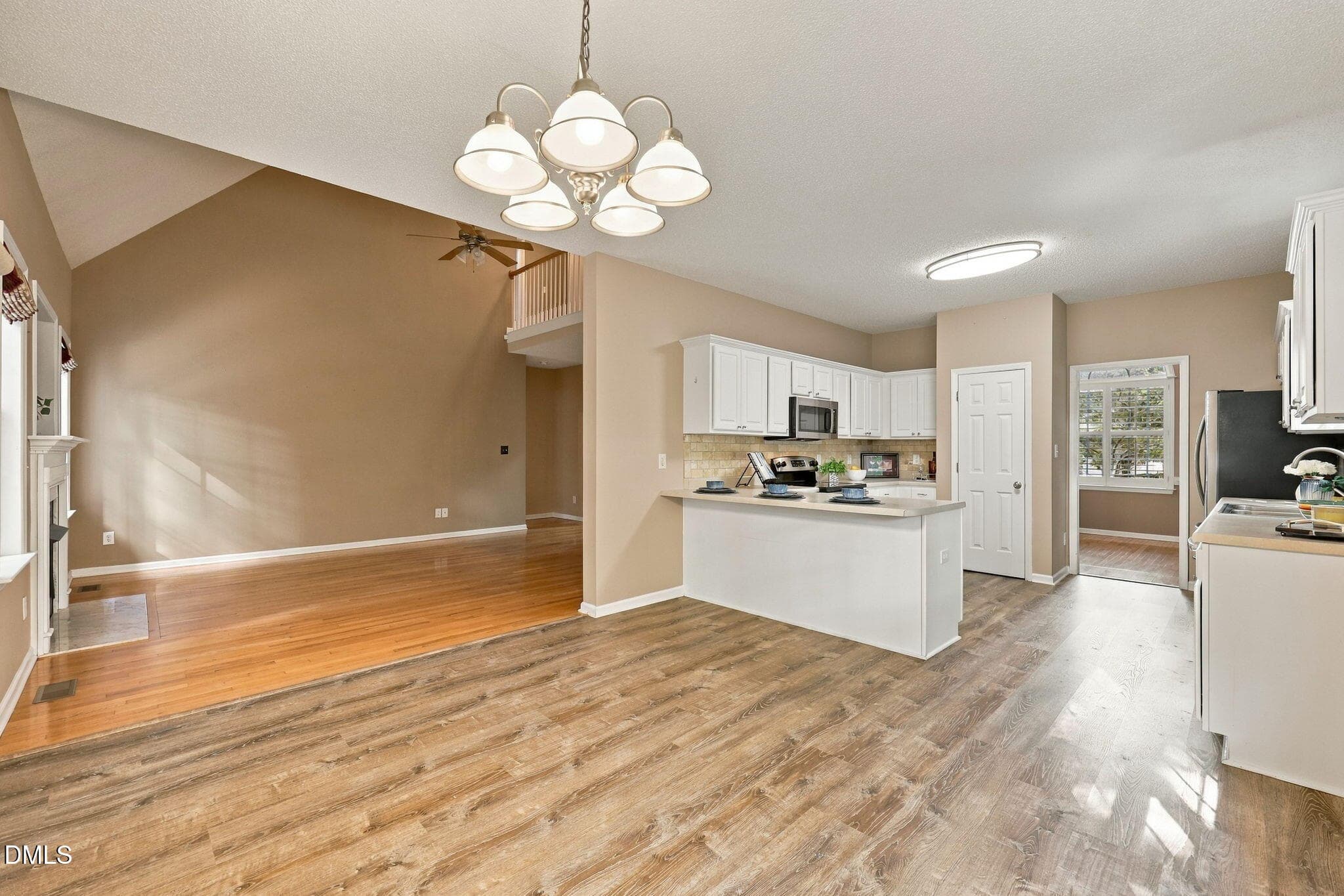 KITCHEN OPEN TO FAMILY ROOM - 152 Skipping Rock Lane, Garner, NC 27529