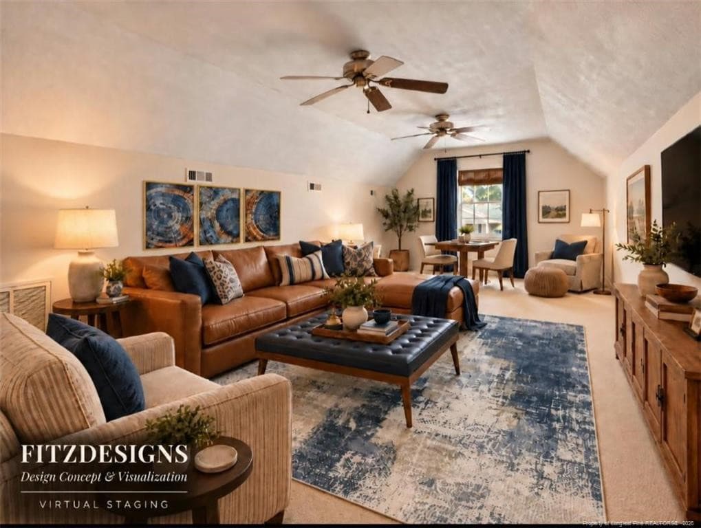 Bonus room upstairs virtually staged - 6233 CASTLEBROOKE Lane, Linden, NC 28356