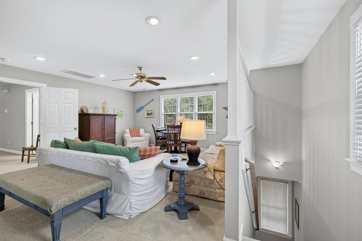 Back Stairs to bonus room - 3024 Whitehart Lane, Raleigh, NC 27606, Raleigh