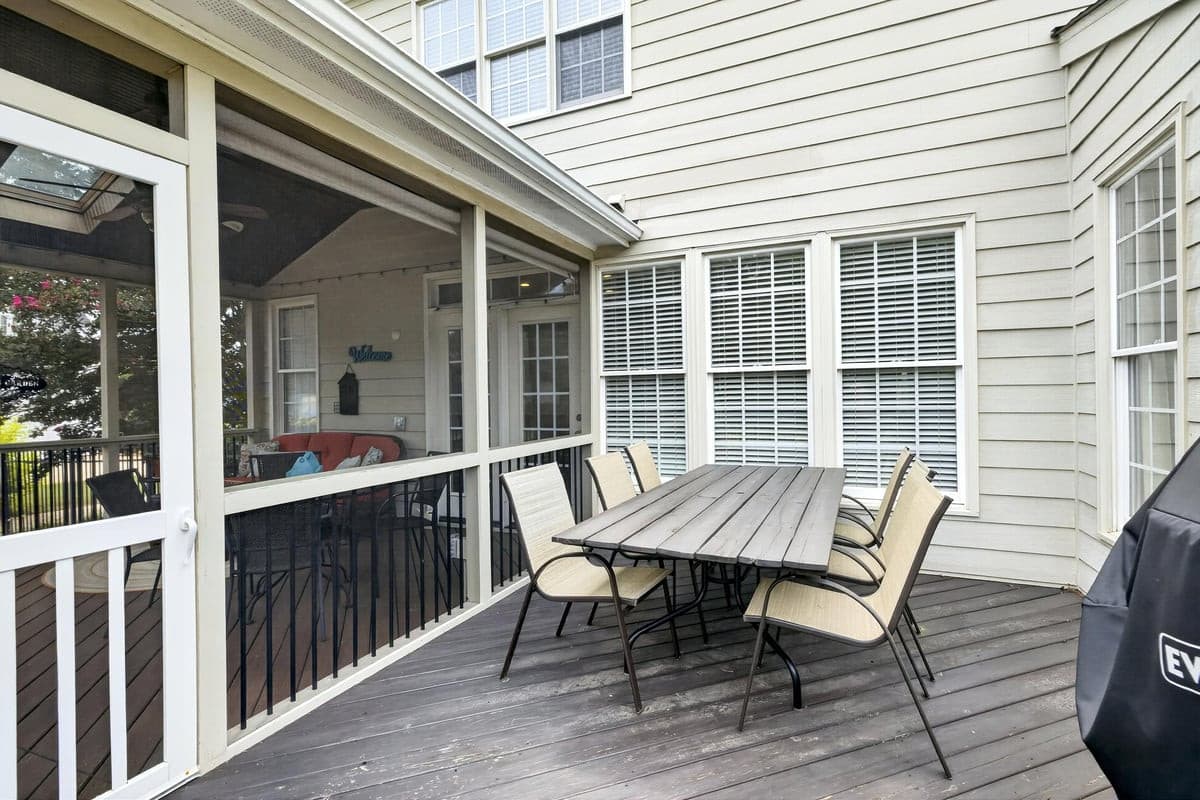 Deck for grilling and eating - 3024 Whitehart Lane, Raleigh, NC 27606, Raleigh