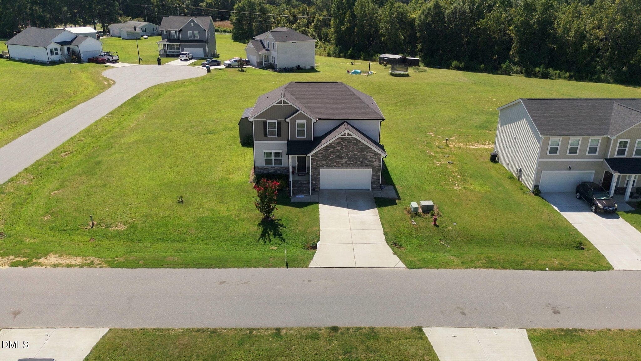 Aerial Front (1) - 202 Queenstown Drive, Kenly, NC 27542, Kenly