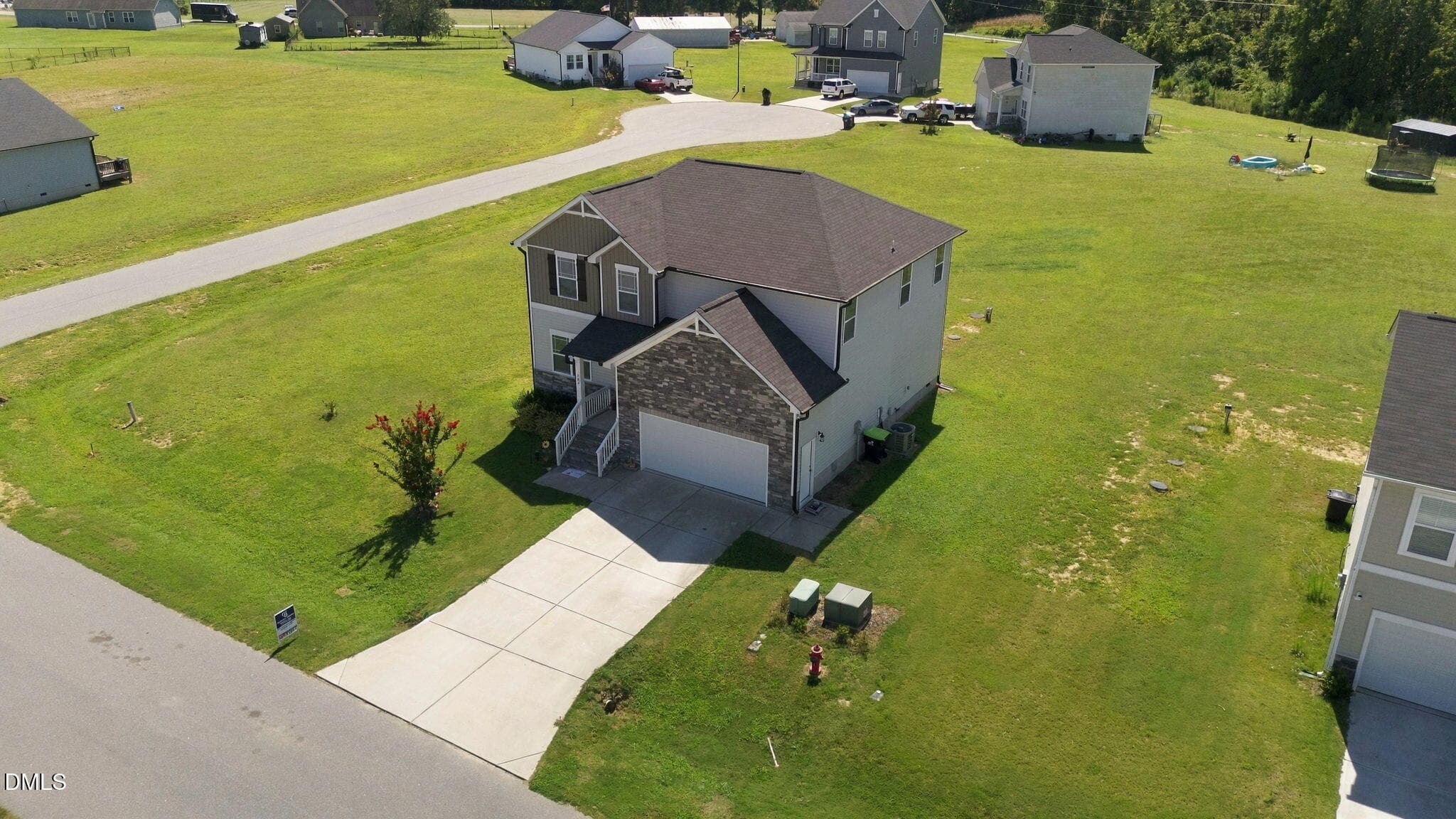 Aerial Front (2) - 202 Queenstown Drive, Kenly, NC 27542, Kenly