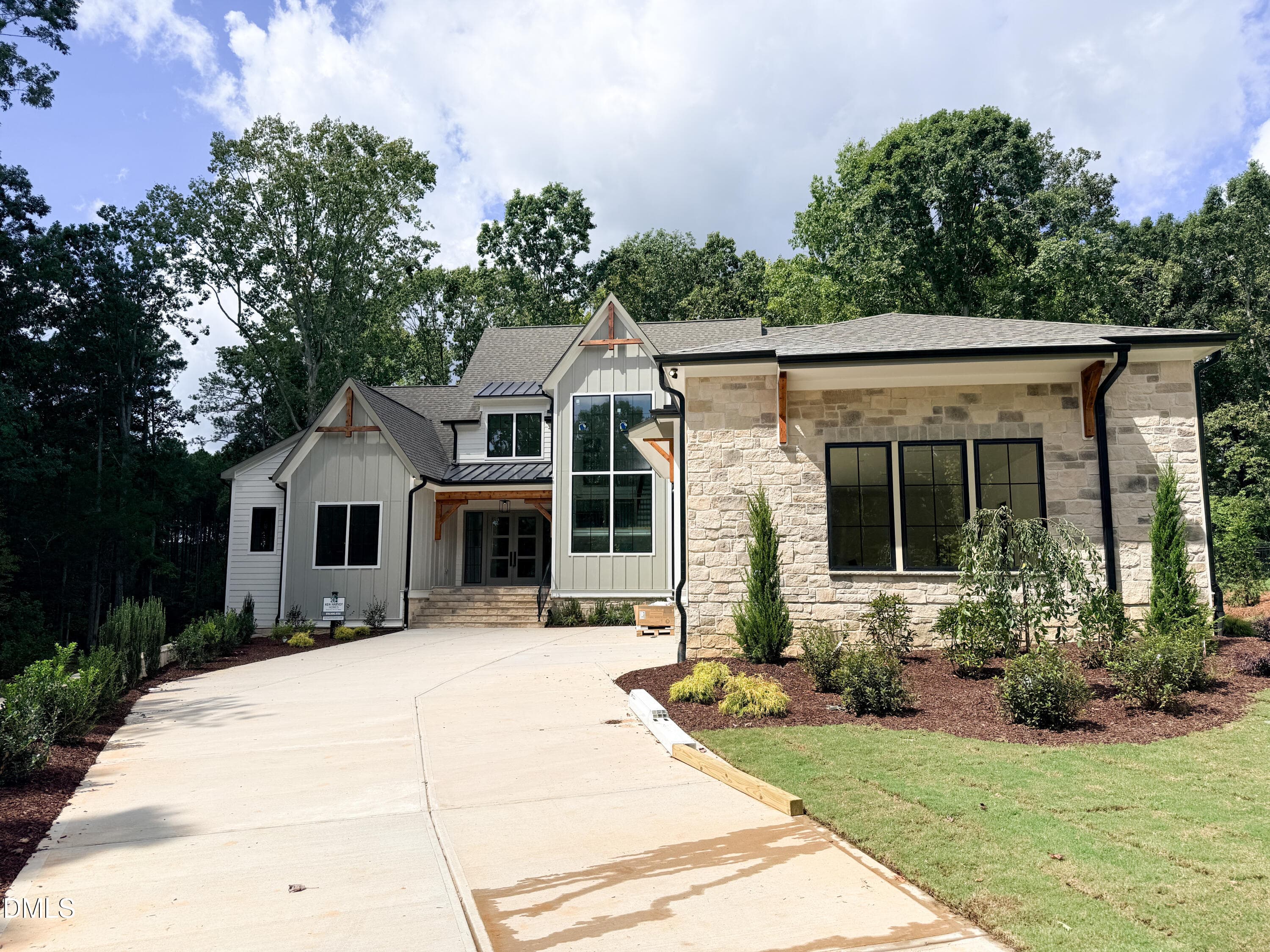 2 - Exterior with Stone Finish-2 - 5904 Leone Pride Circle, Raleigh, NC 27603, Raleigh