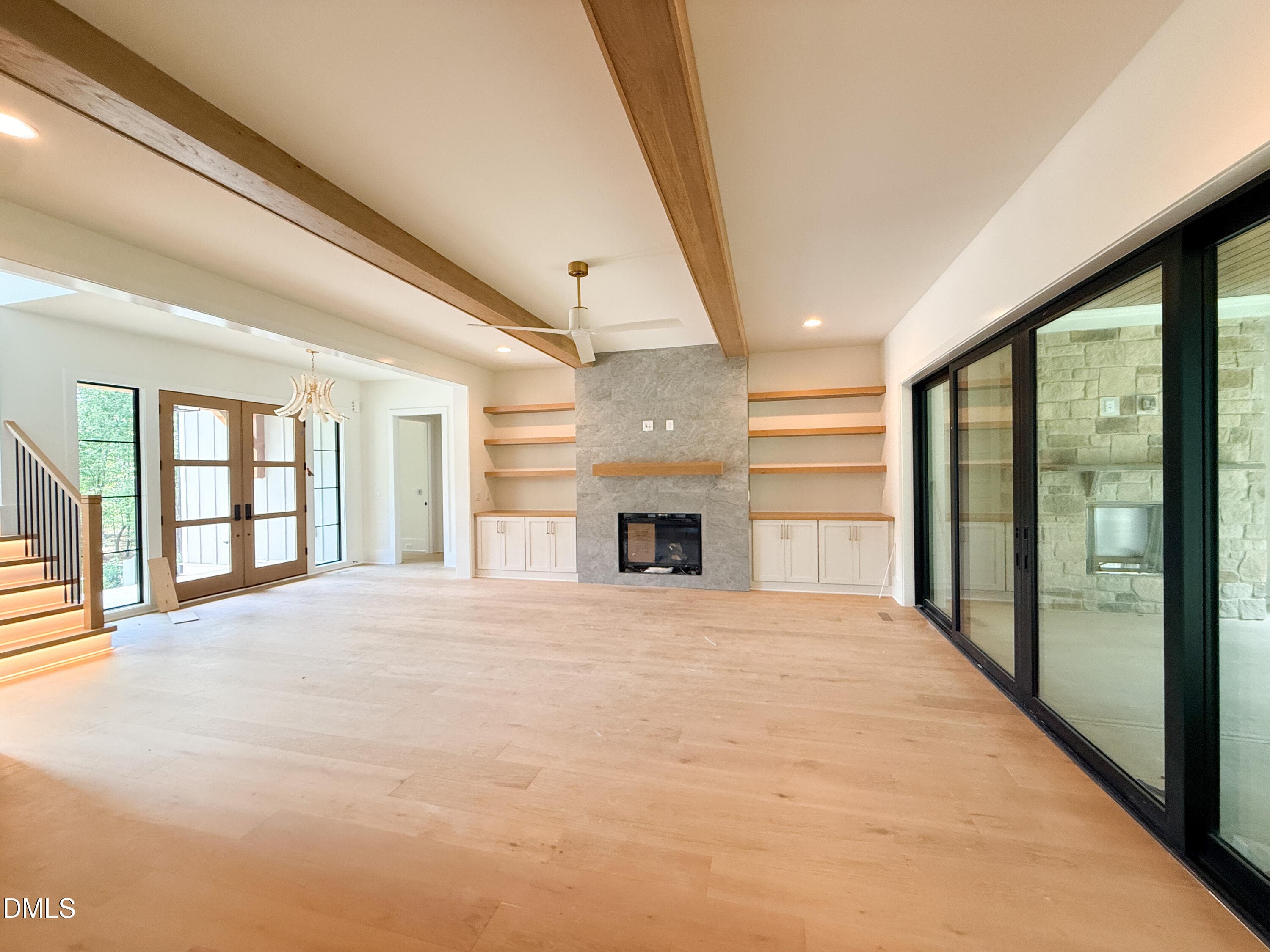 4 - Family Room with Ceiling Beams-2 - 5904 Leone Pride Circle, Raleigh, NC 27603, Raleigh