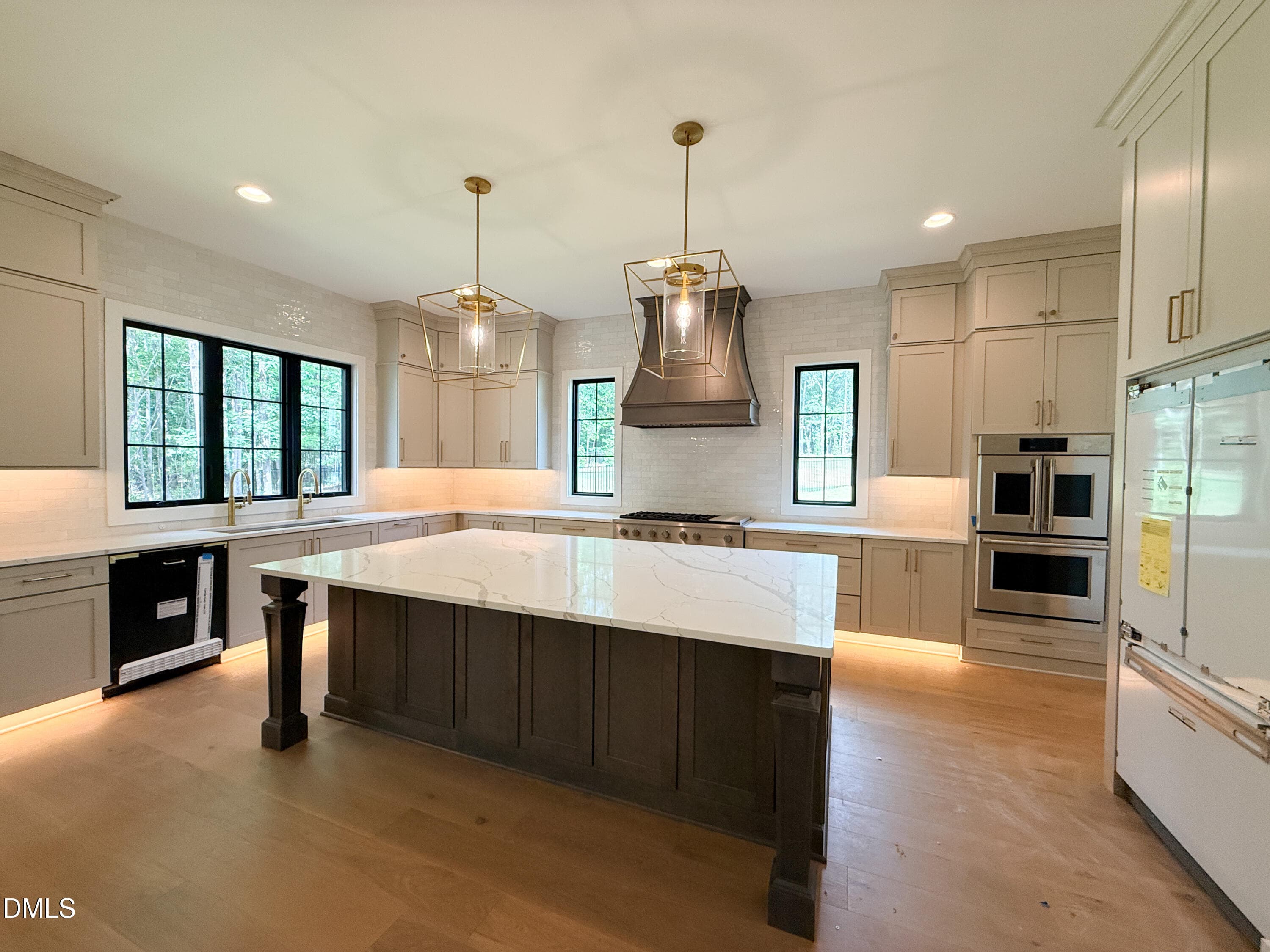 12 - Gourmet Kitchen with Monogram Frenc - 5904 Leone Pride Circle, Raleigh, NC 27603, Raleigh