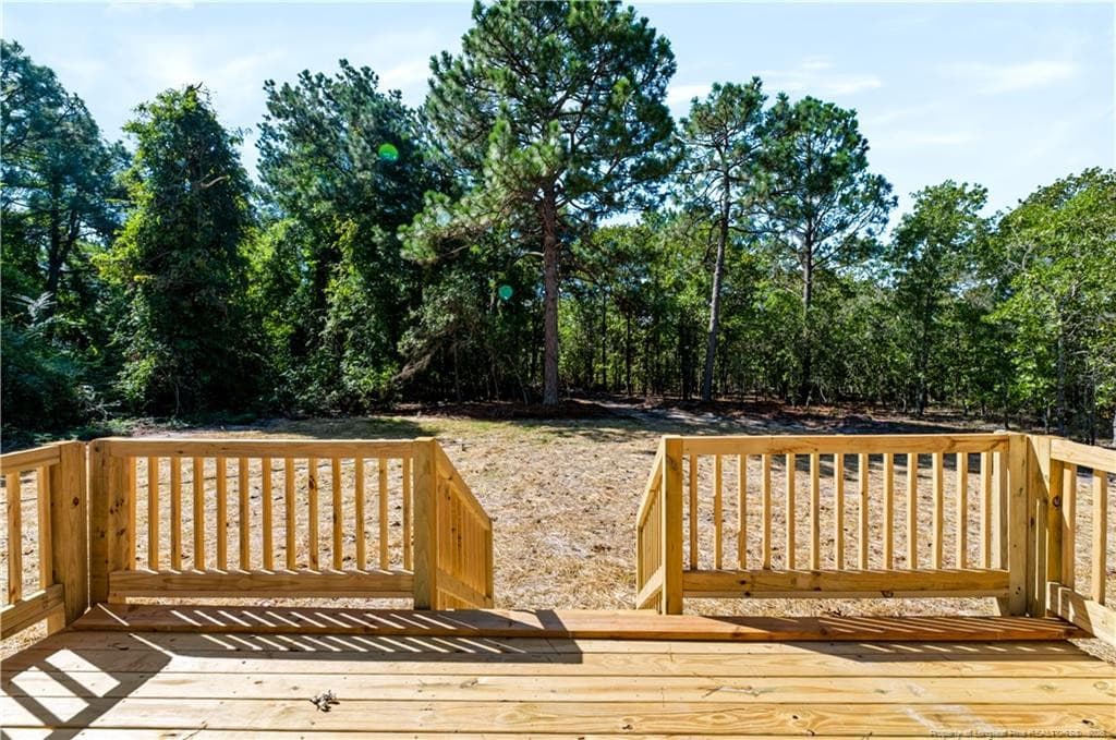 Rear deck off Laundry room and DR doors. - 948 Pine Oak, Cameron, NC 28326, Cameron