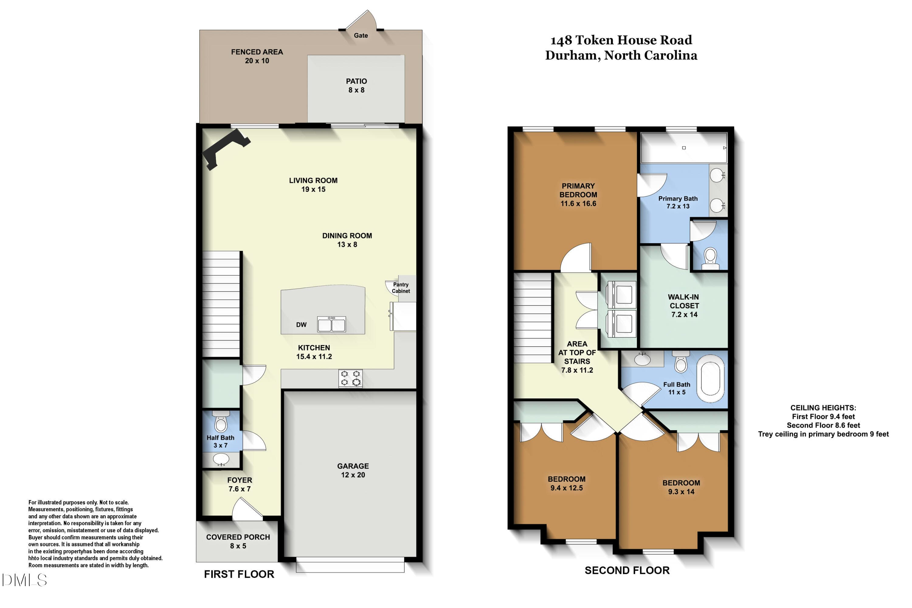 Floorplan - 148 Token House Road, Durham, NC 27703, Durham