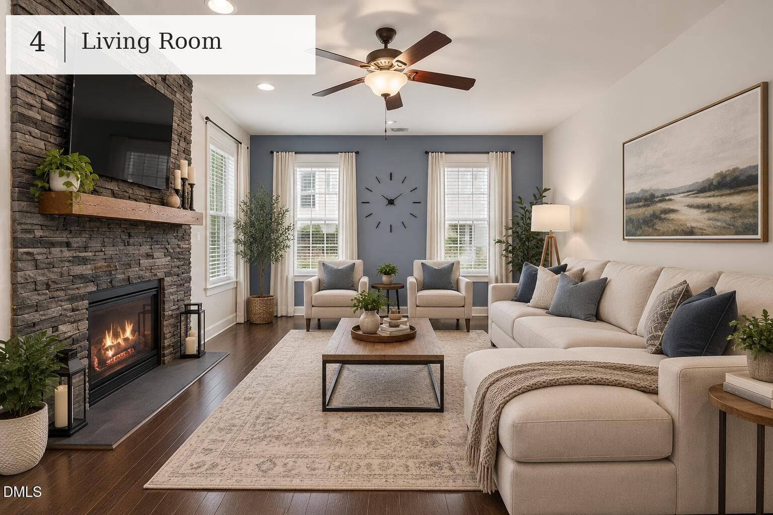 04_Living_Room 2 - 3457 S Beaver Lane, Raleigh, NC 27604, Raleigh