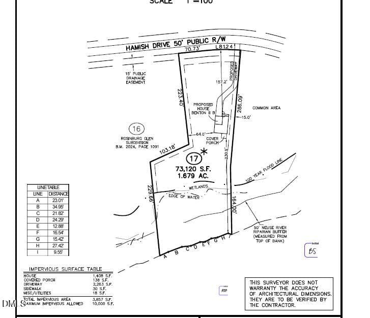 GS 17 Prelim Plot Snip - 10308 Hamish Drive, Zebulon, NC 27597