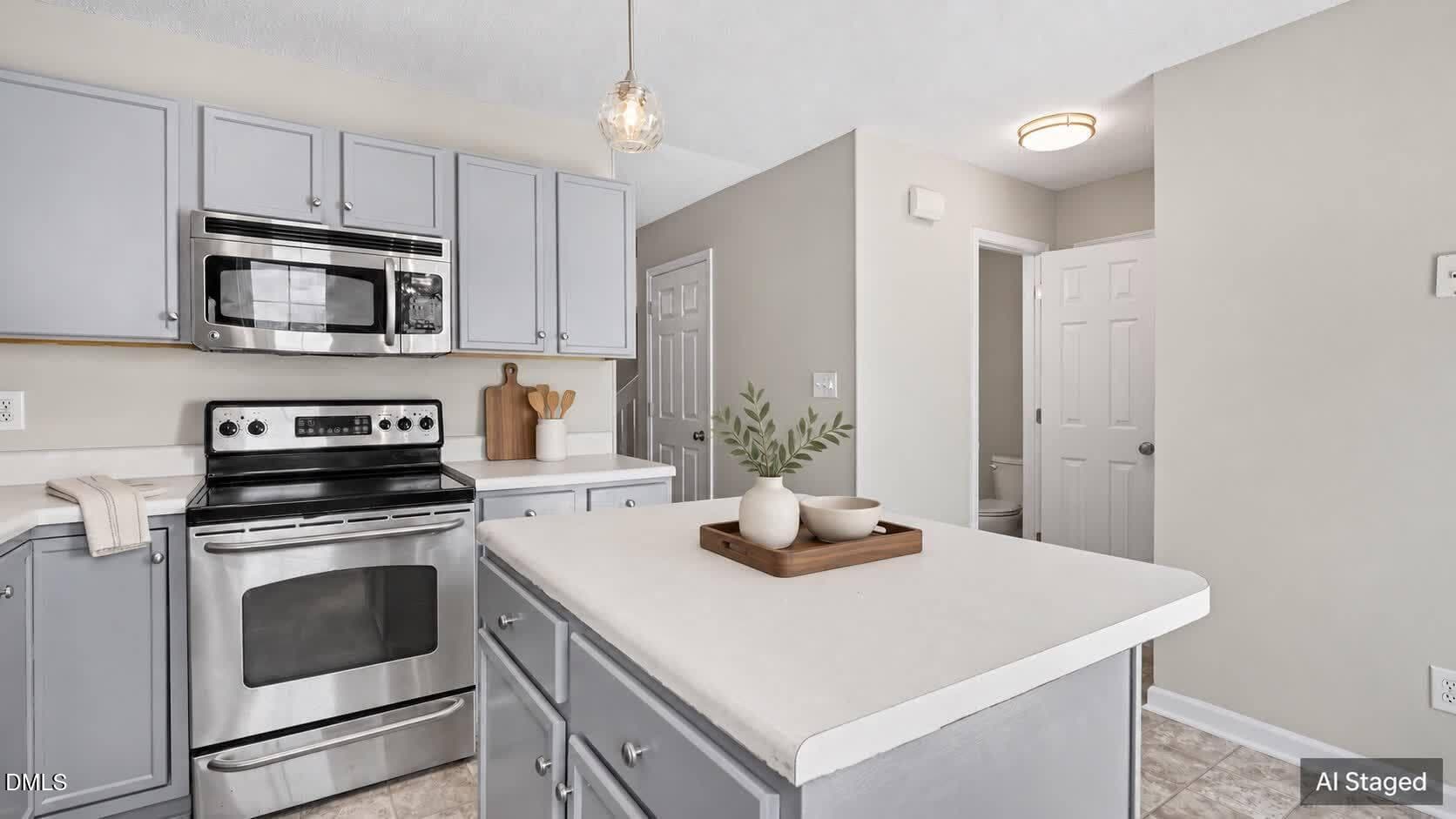 AI Staged Kitchen 2 - 1133 Oak Blossom Wa Way, Whitsett, NC 27377, Whitsett