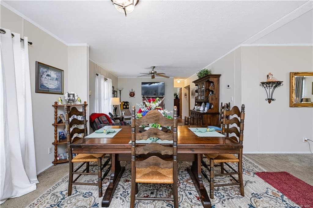 Dining Room View toward Den/Family Room - 1919 Pumping Station Road, Sanford, NC 27330