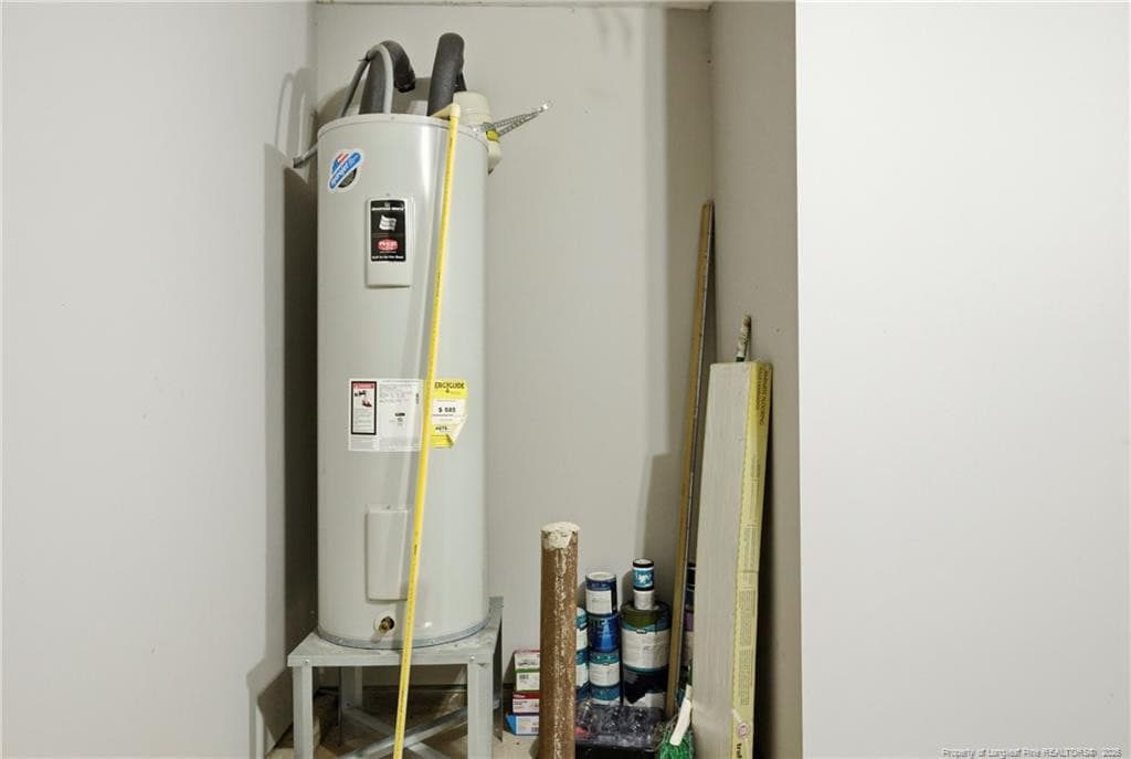 water heater in garage - 620 Magnificent Avenue, Fayetteville, NC 28306, Fayetteville