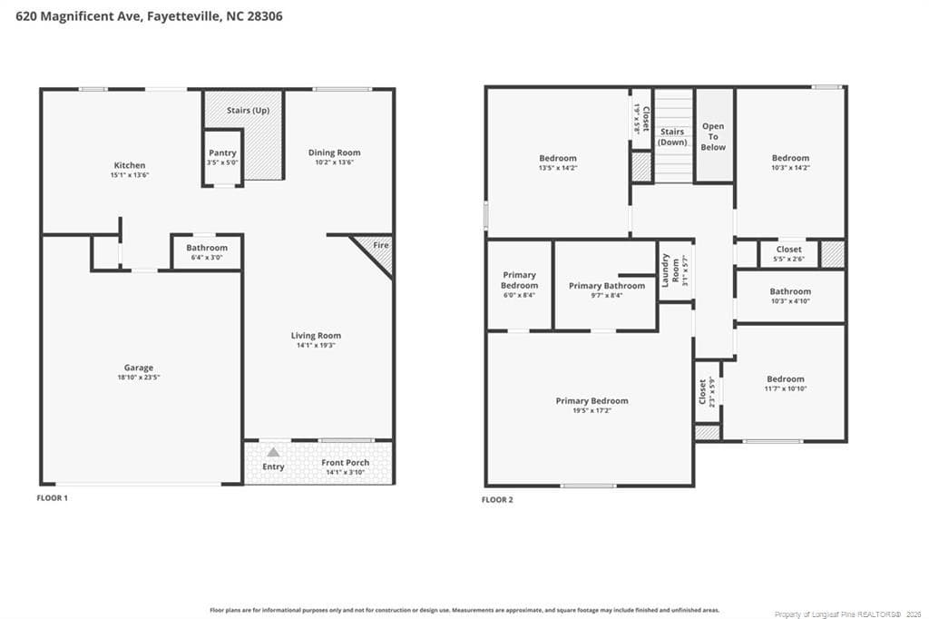 floorplan - 620 Magnificent Avenue, Fayetteville, NC 28306, Fayetteville