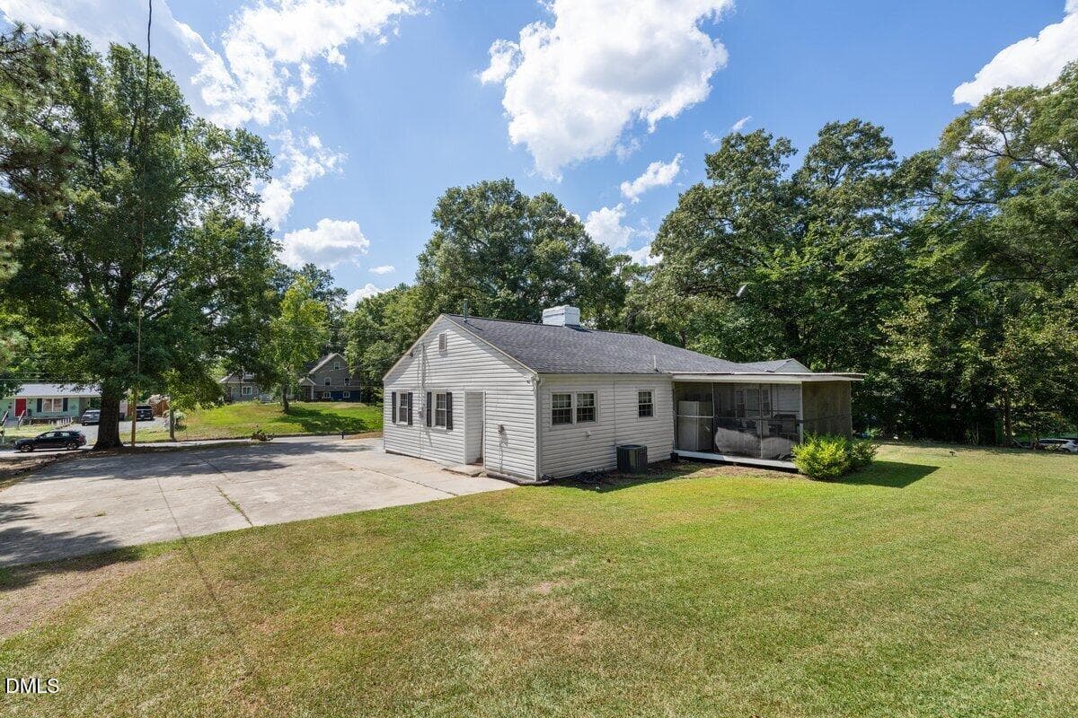 Backyard View - 2605 Holloway Street, Durham, NC 27703