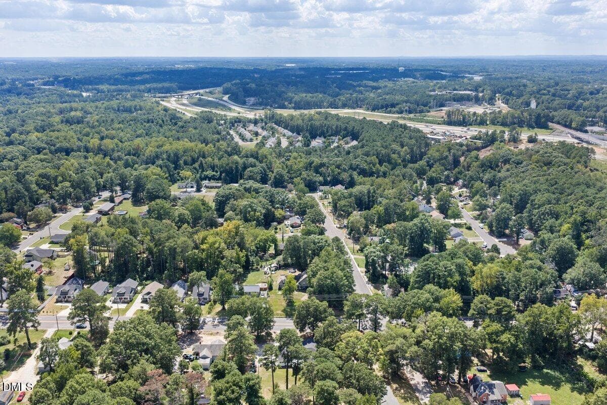 Drone aerial view 4 - 2605 Holloway Street, Durham, NC 27703