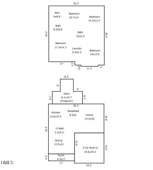 Floor plan - 4176 Northrop Drive, Haw River, NC 27258, Haw River